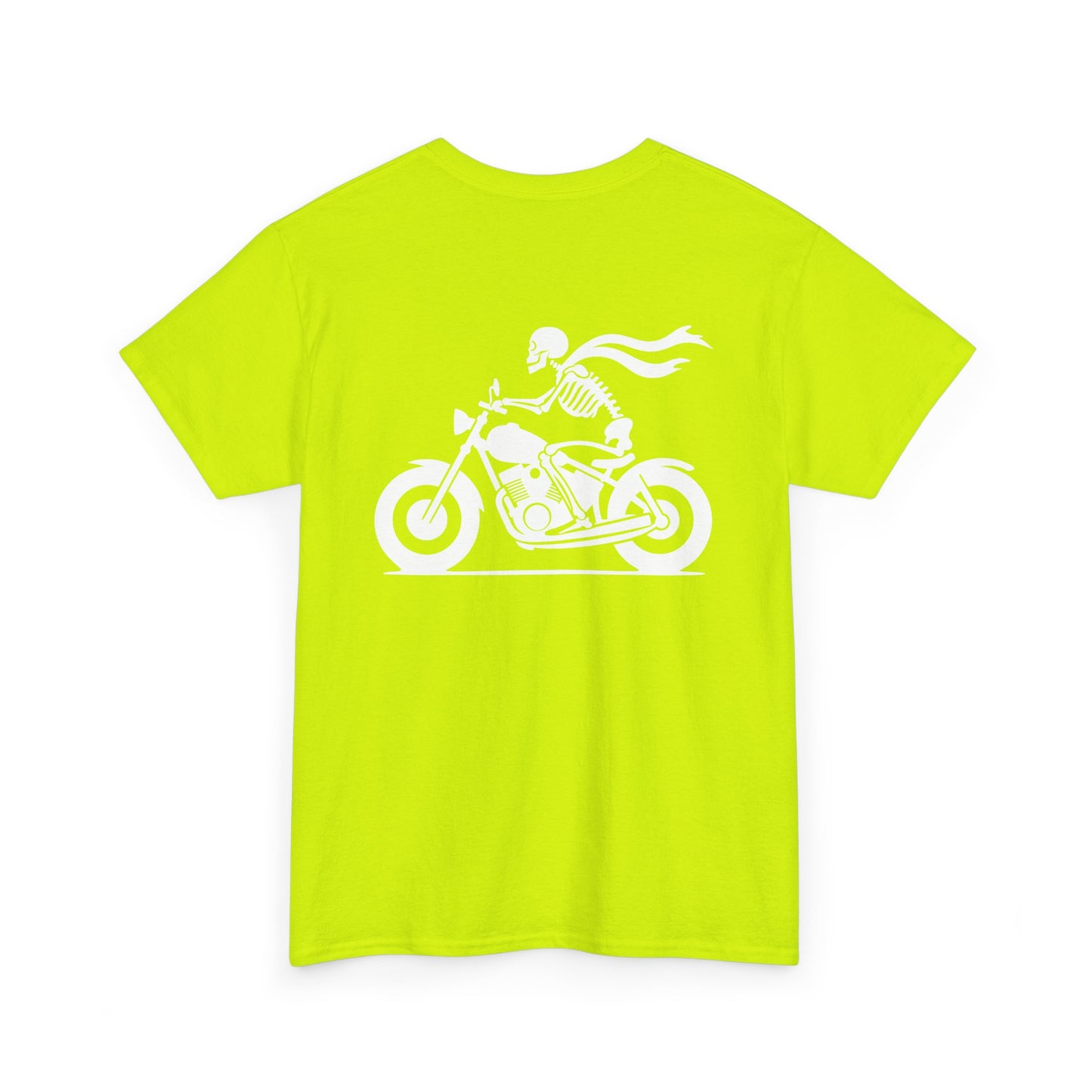 Skeleton Rider, Rad Moto Bunny, Heavy Cotton T-Shirt
