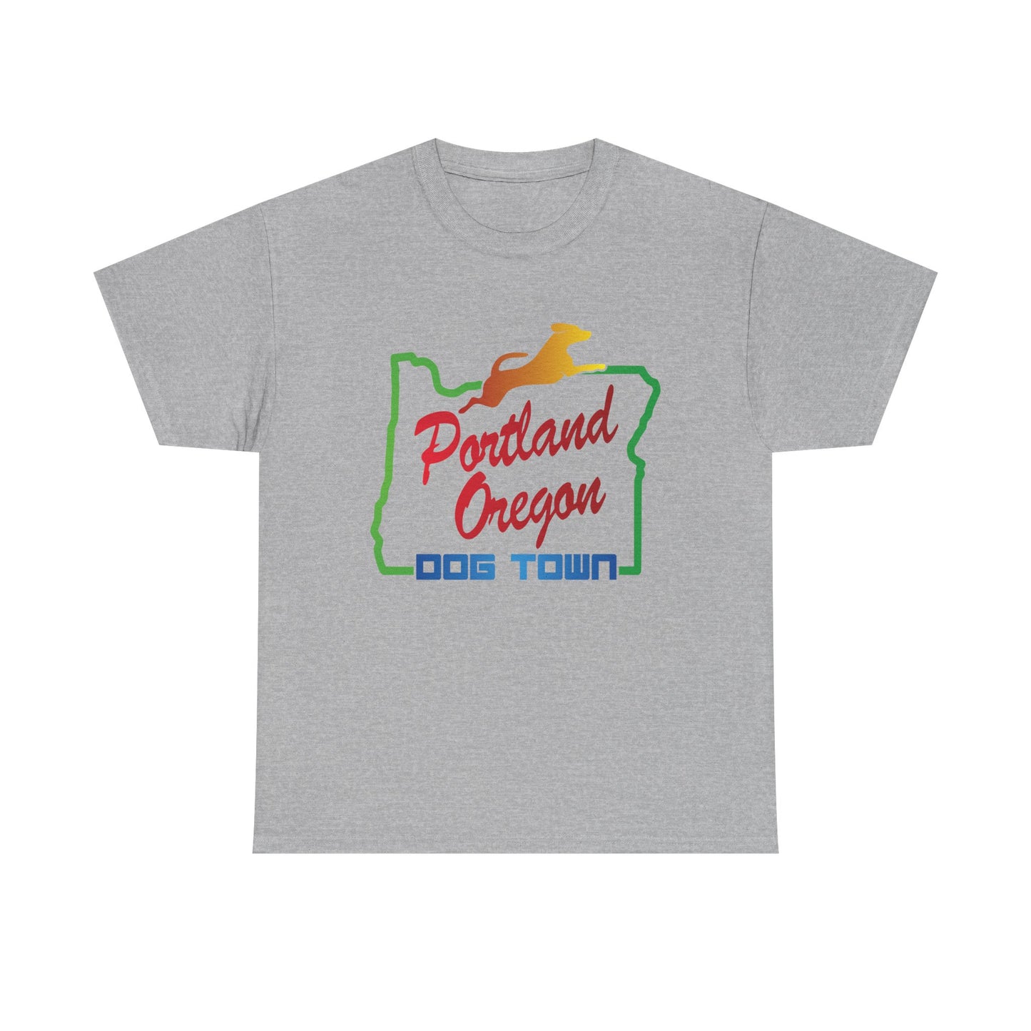 Portland Oregon Dog Town. Heavy Cotton T-Shirt