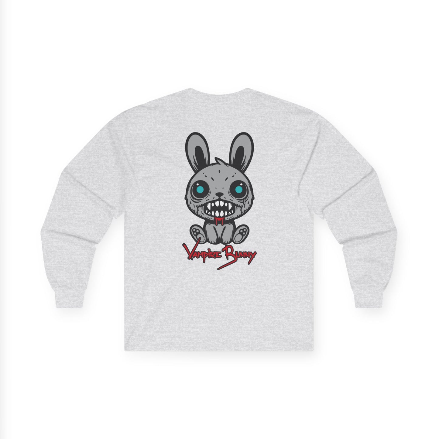 Vampire Bunny, Rad Moto Bunny, Unisex Long Sleeve Tee - Bold Graphic T-Shirt for Motorcycle Enthusiasts