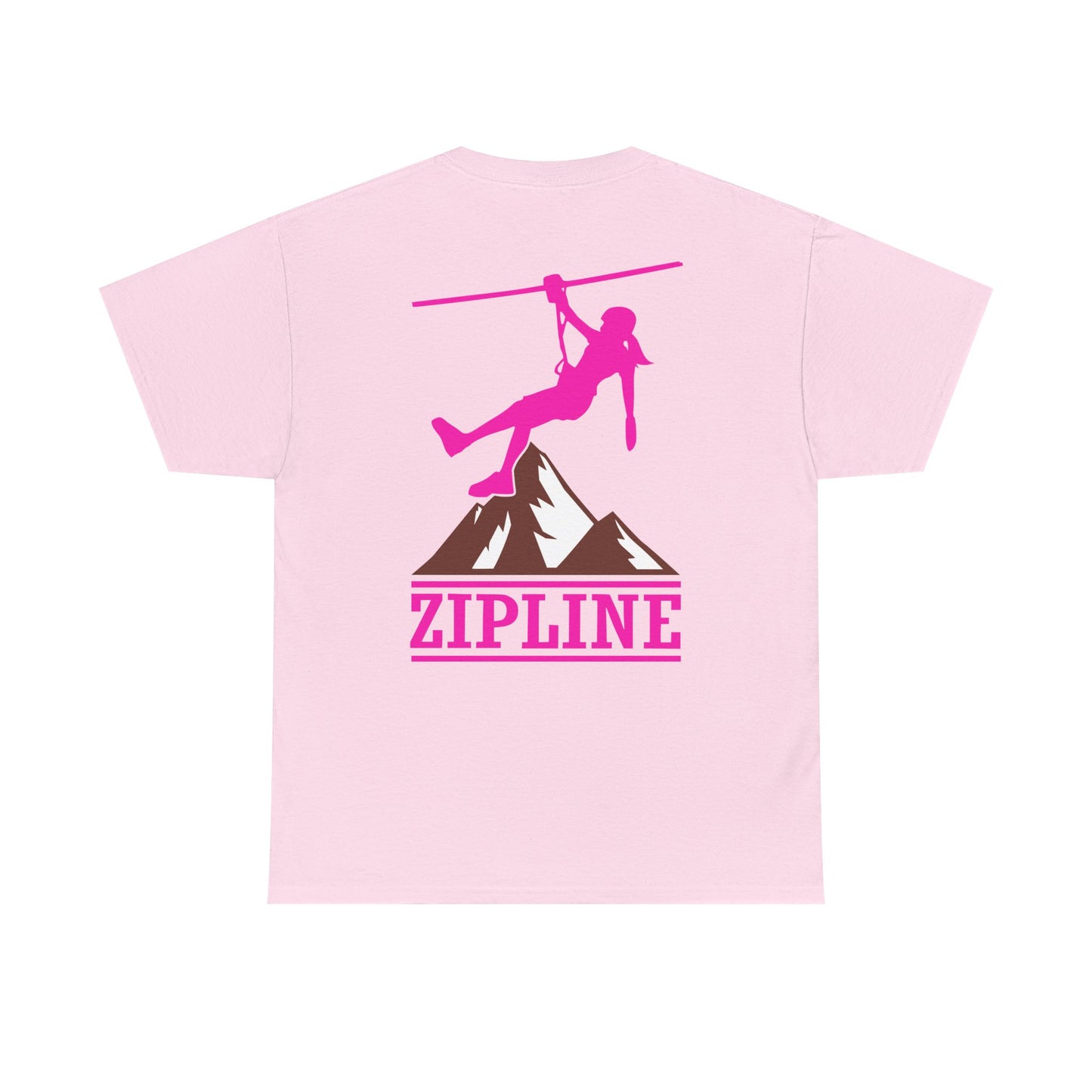 Zipline Girl. Heavy Cotton T-Shirt