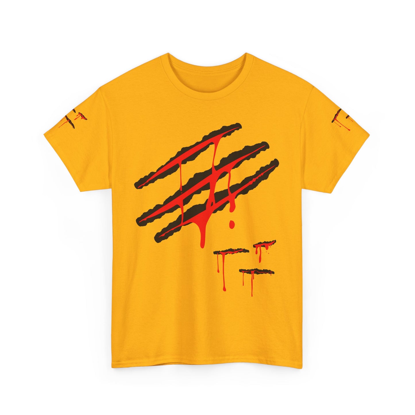 Bloody Scratches. Heavy Cotton T-Shirt