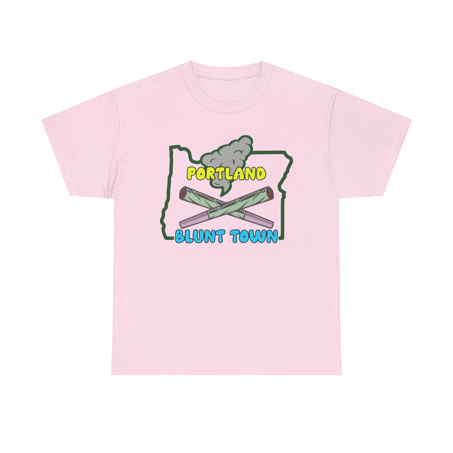 Portland Oregon, Blunt Town. Heavy Cotton T-Shirt