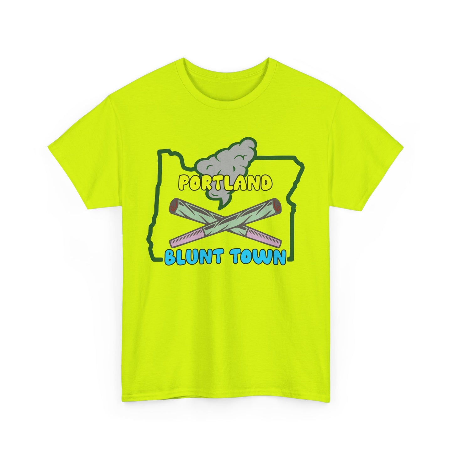 Portland Oregon, Blunt Town. Heavy Cotton T-Shirt