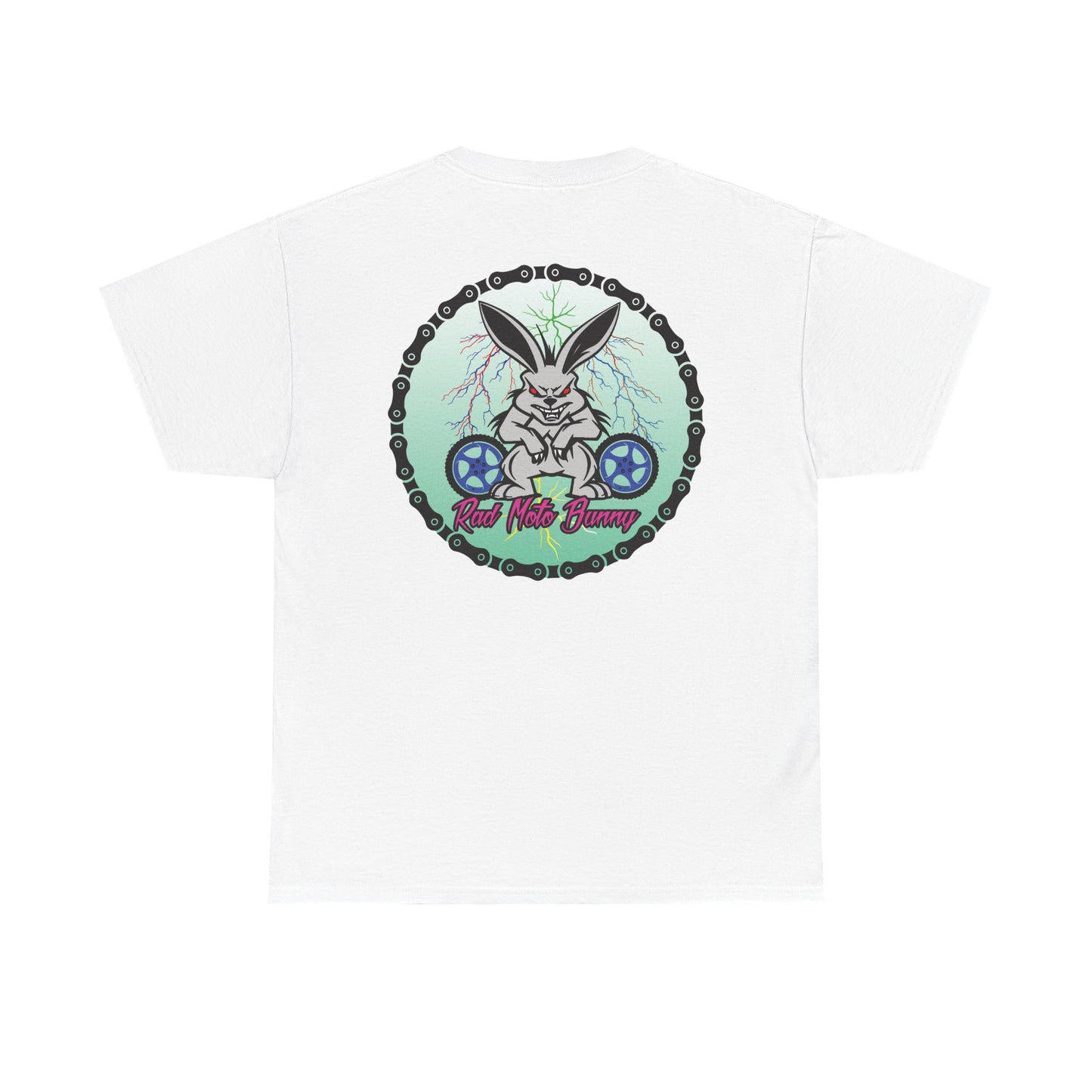 Rad Moto Bunny Lightning, Heavy Cotton T-Shirt