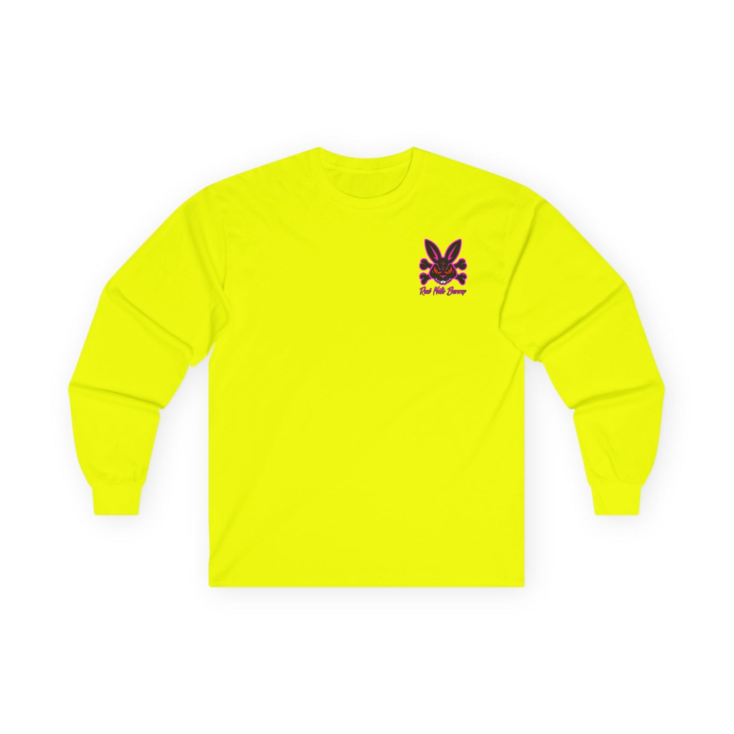 Alien Bunny, Rad Moto Bunny, Unisex Long Sleeve Tee - Bold Graphic T-Shirt for Motorcycle Enthusiasts