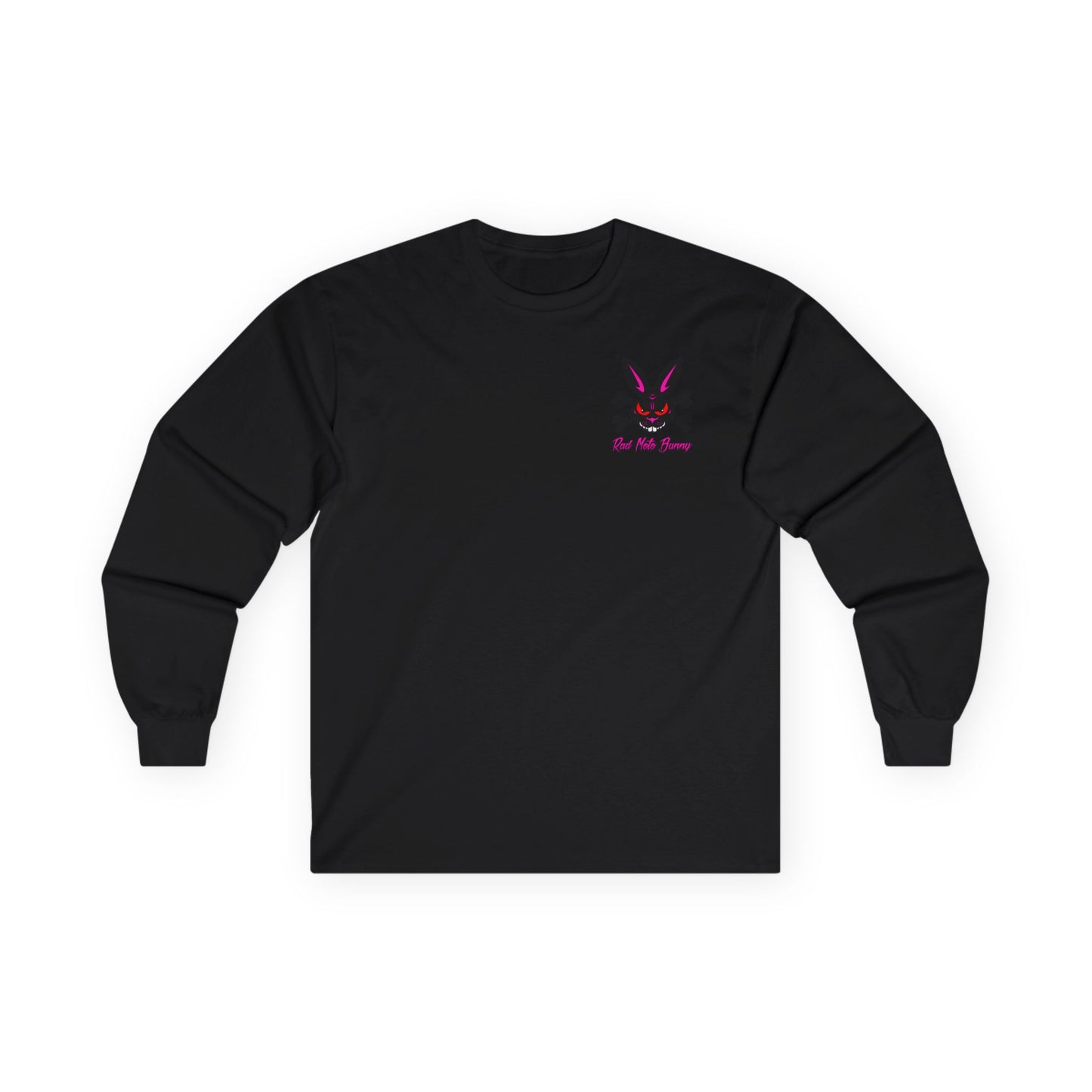Breakout Skull, Rad Moto Bunny, Unisex Long Sleeve Tee - Bold Graphic T-Shirt for Motorcycle Enthusiasts