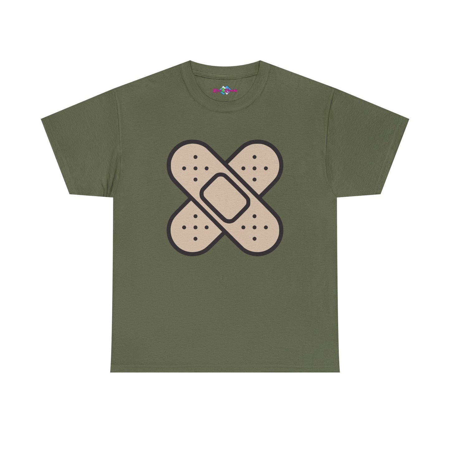 Band Aids. Heavy Cotton T-Shirt