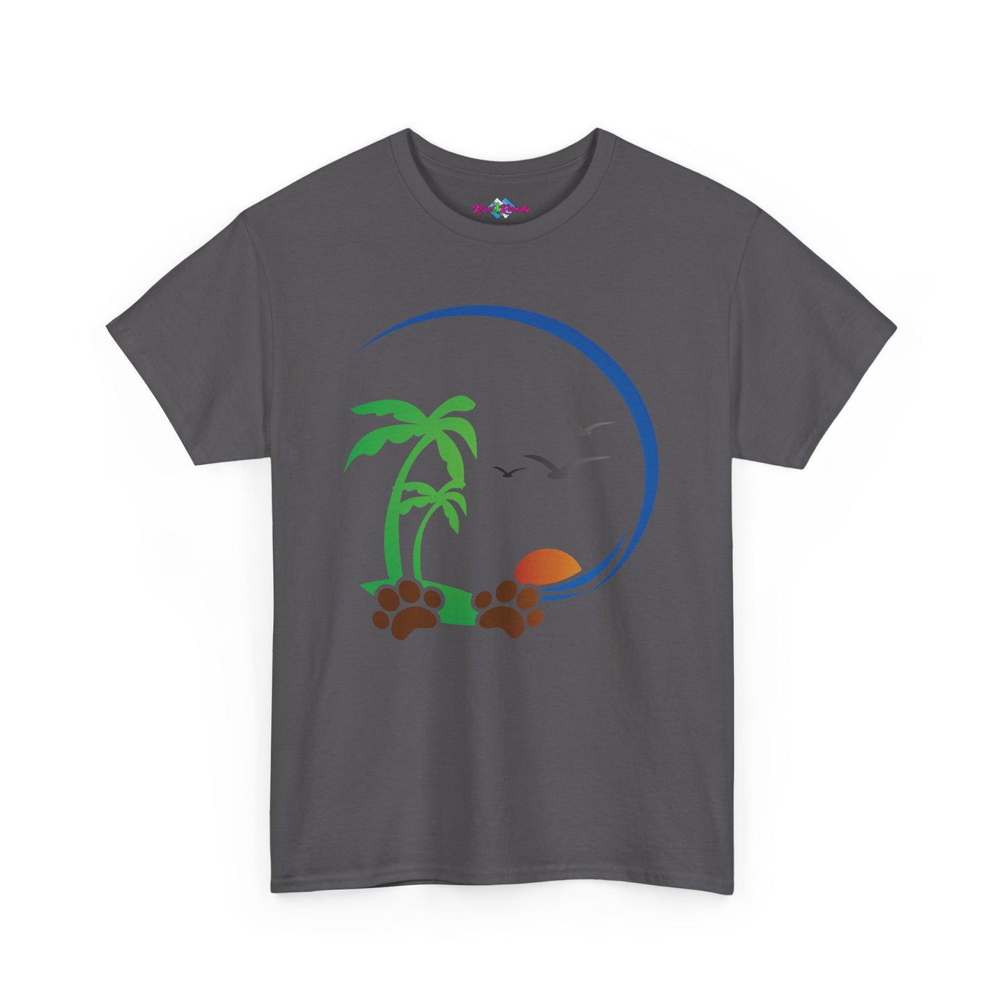 Tropical Paws. Heavy Cotton T-Shirt