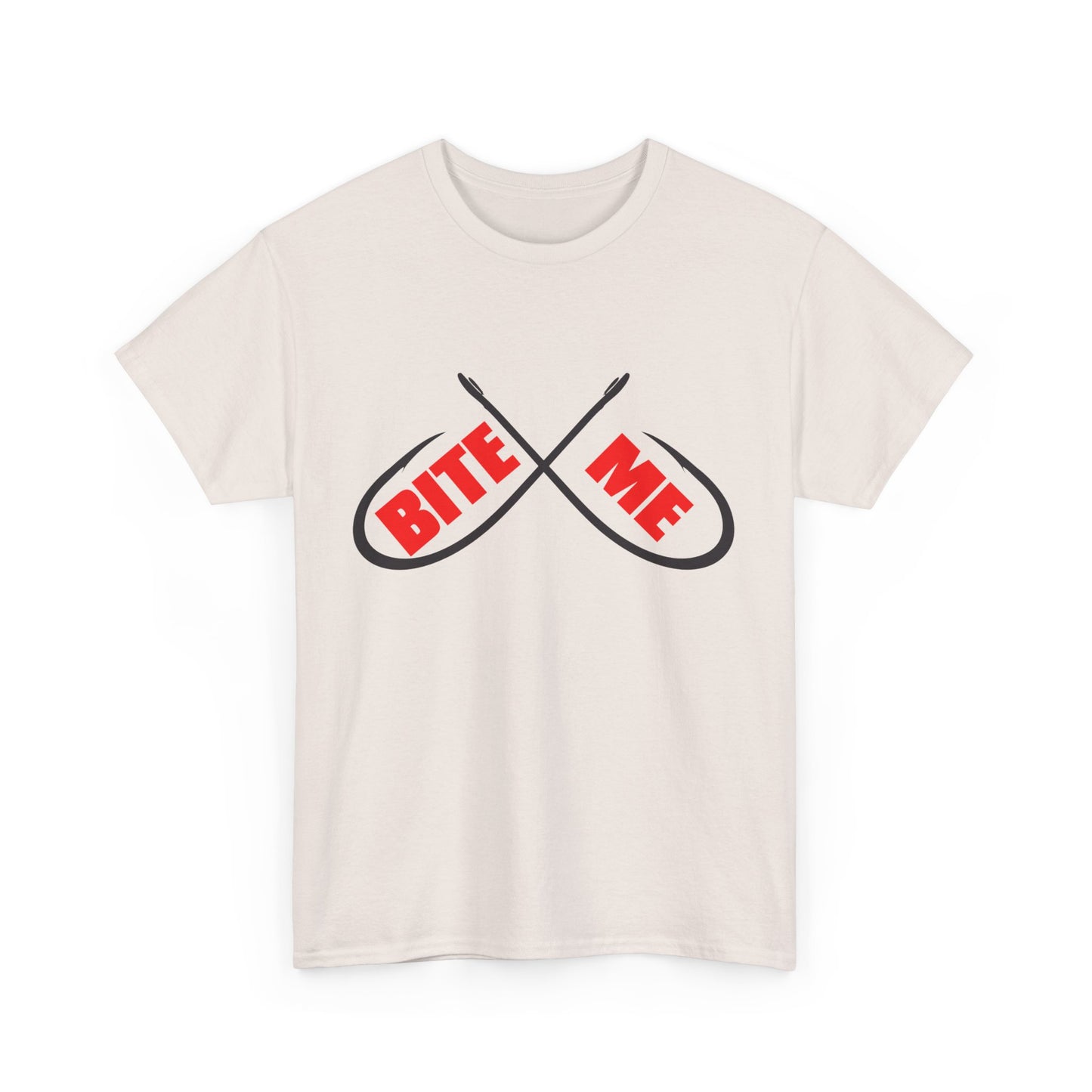 Bite me Fish hooks. Heavy Cotton T-Shirt