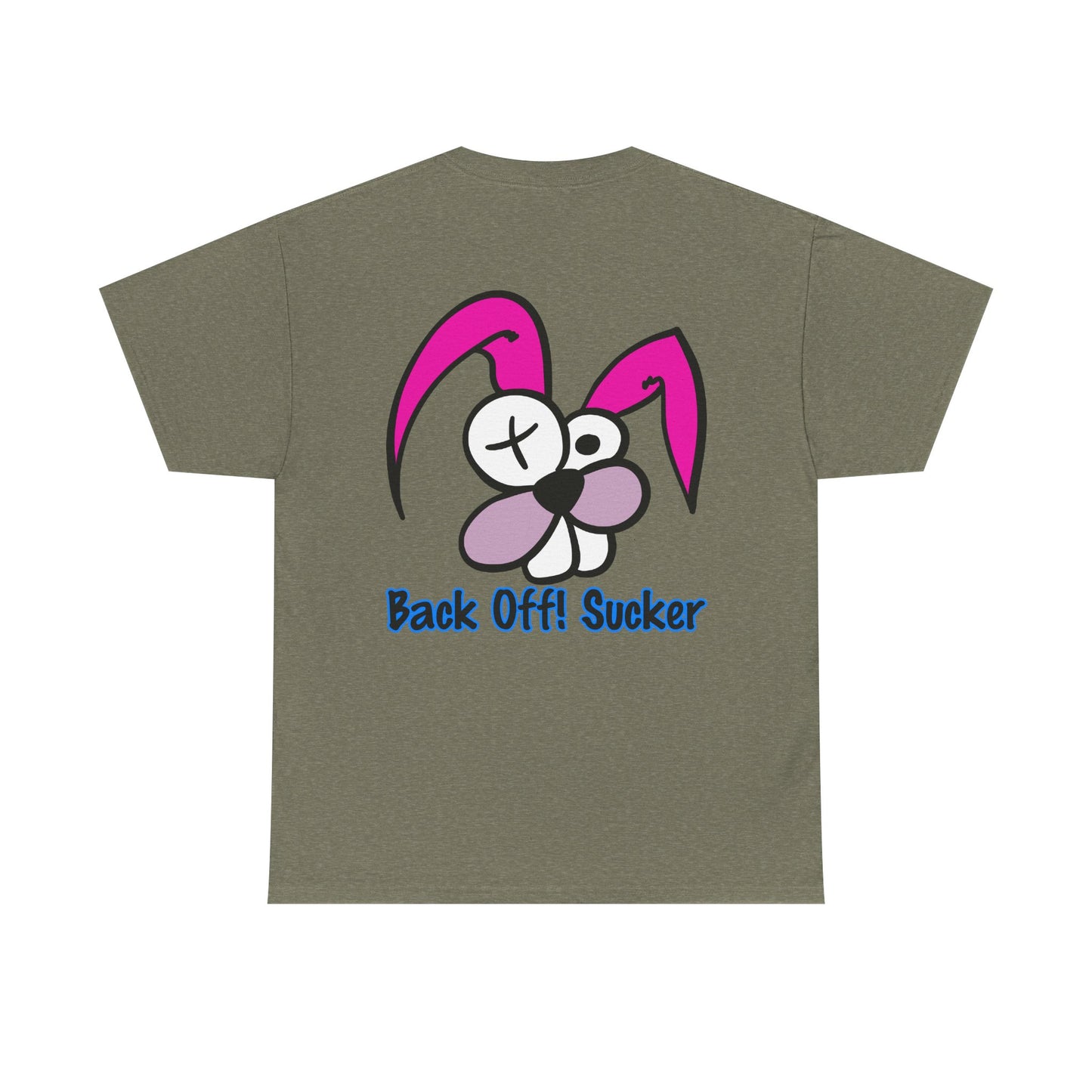 Back Off Sucker Bunny, Rad Moto Bunny, Heavy Cotton T-Shirt