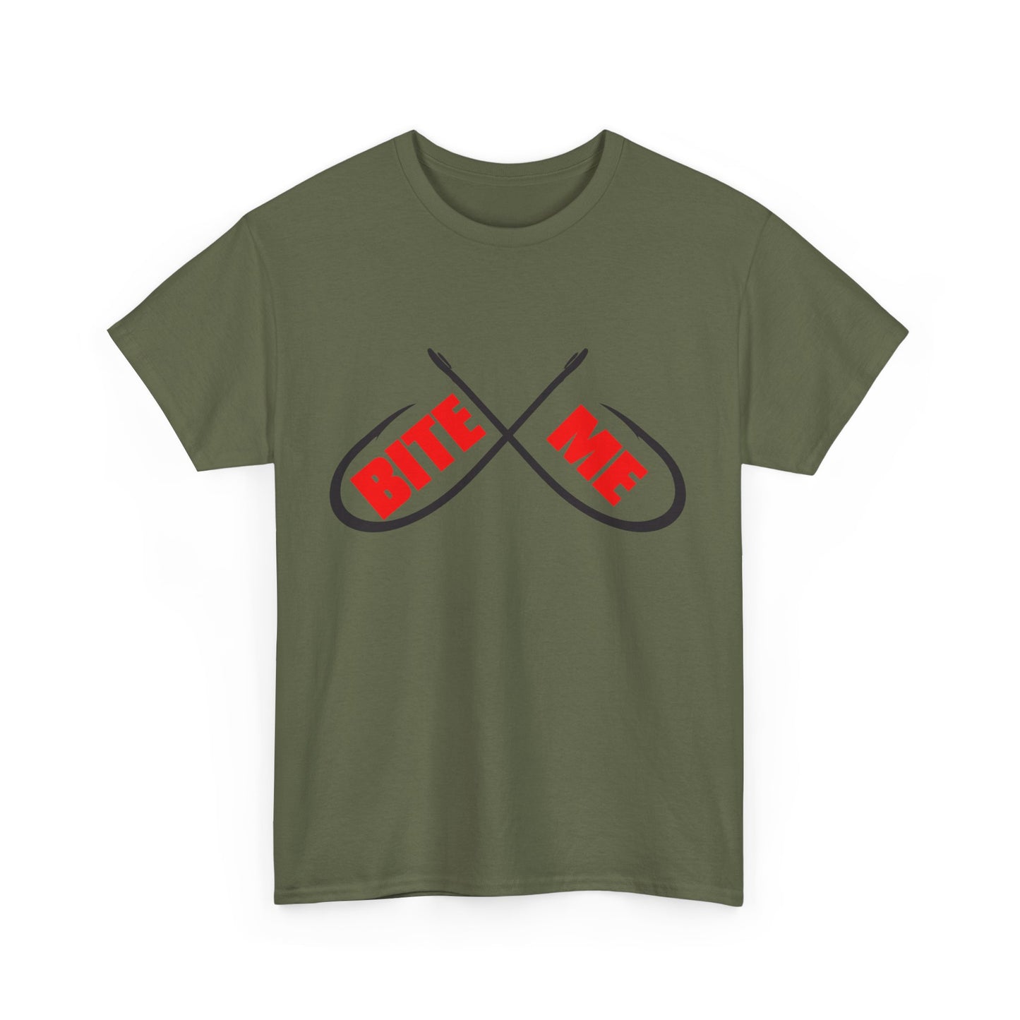 Bite me Fish hooks. Heavy Cotton T-Shirt