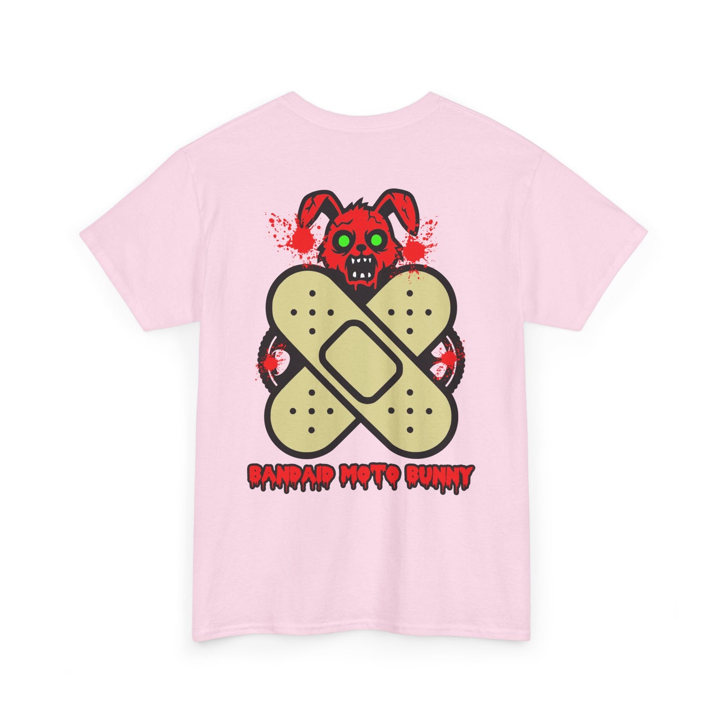 Bandaid Moto Bunny, Rad Moto Bunny, Heavy Cotton T-Shirt