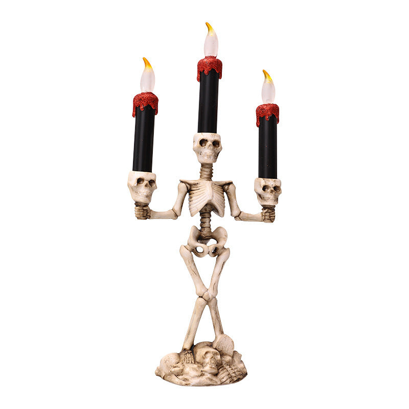 Halloween skeleton candles decoration