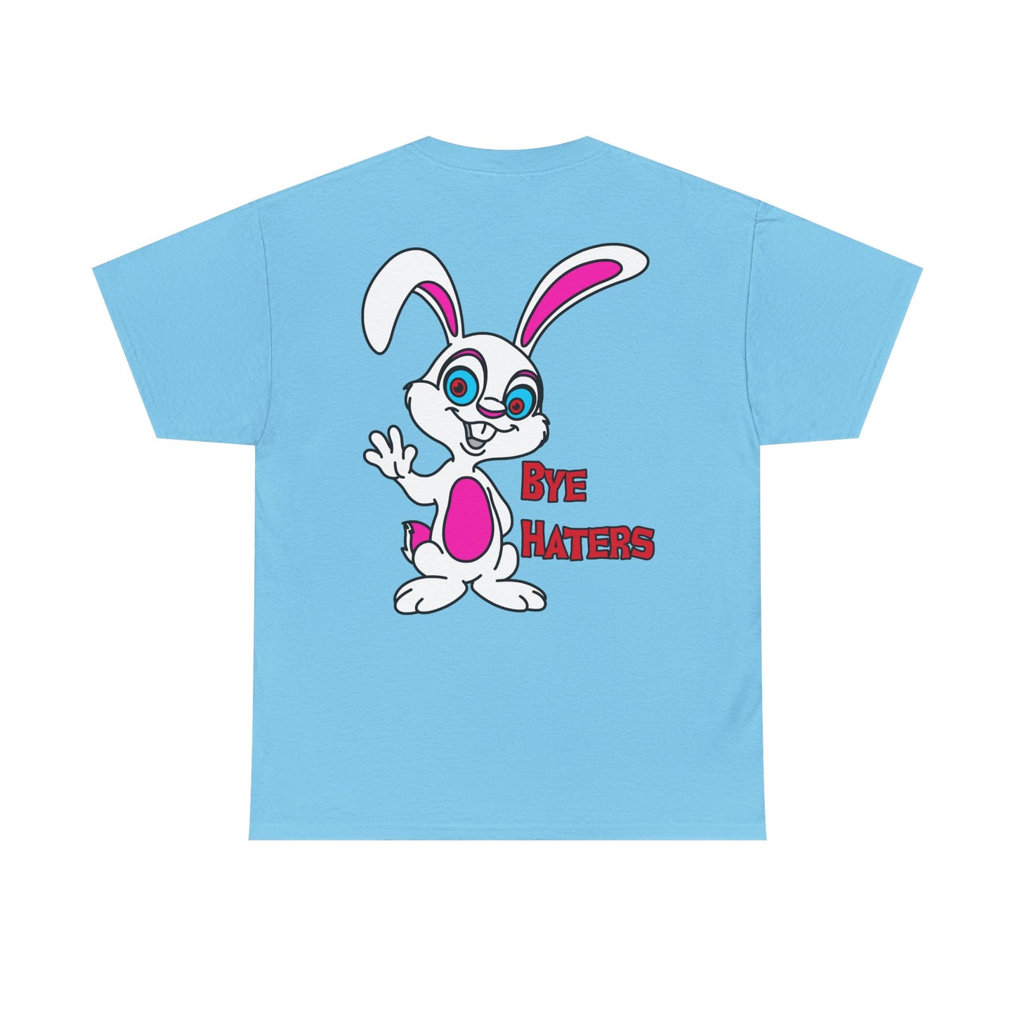 Bye Haters Bunny, Rad Moto Bunny, Heavy Cotton T-Shirt