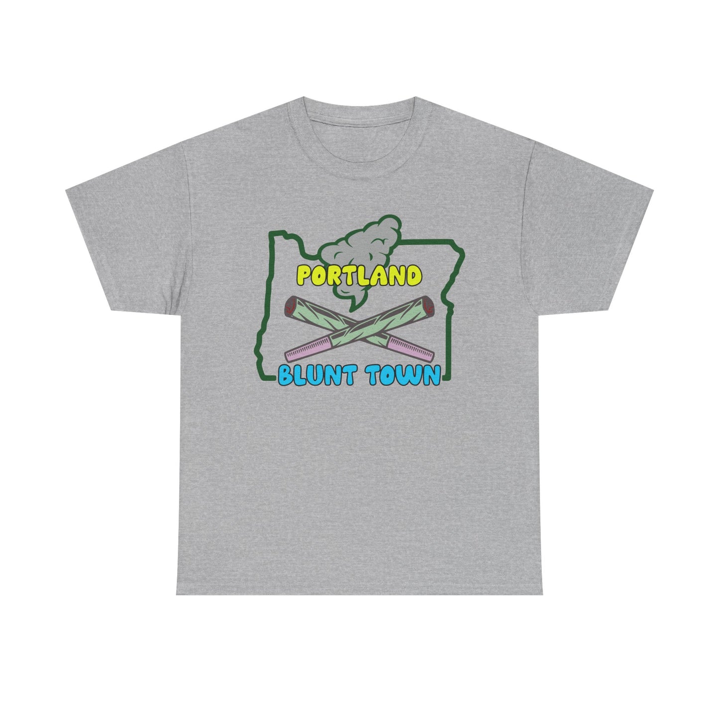 Portland Oregon, Blunt Town. Heavy Cotton T-Shirt