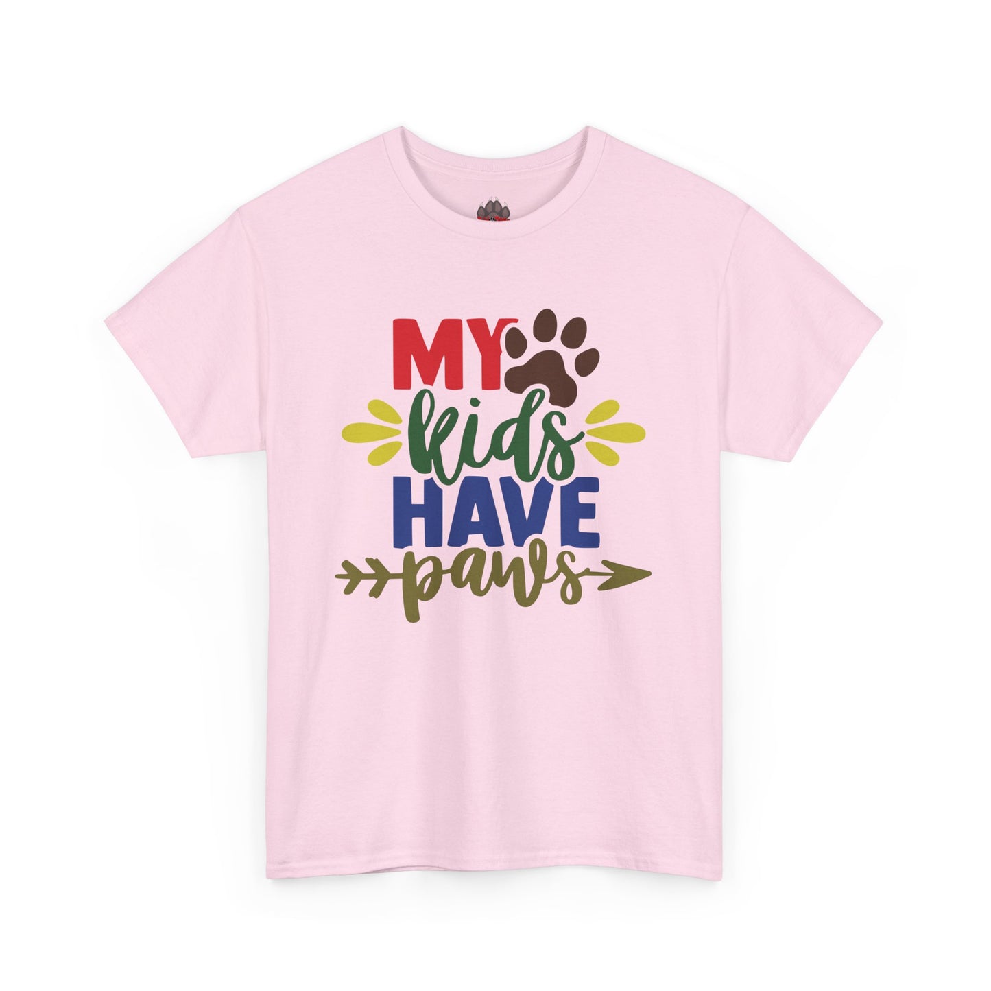 My Kids Have Paws. Heavy Cotton T-Shirt
