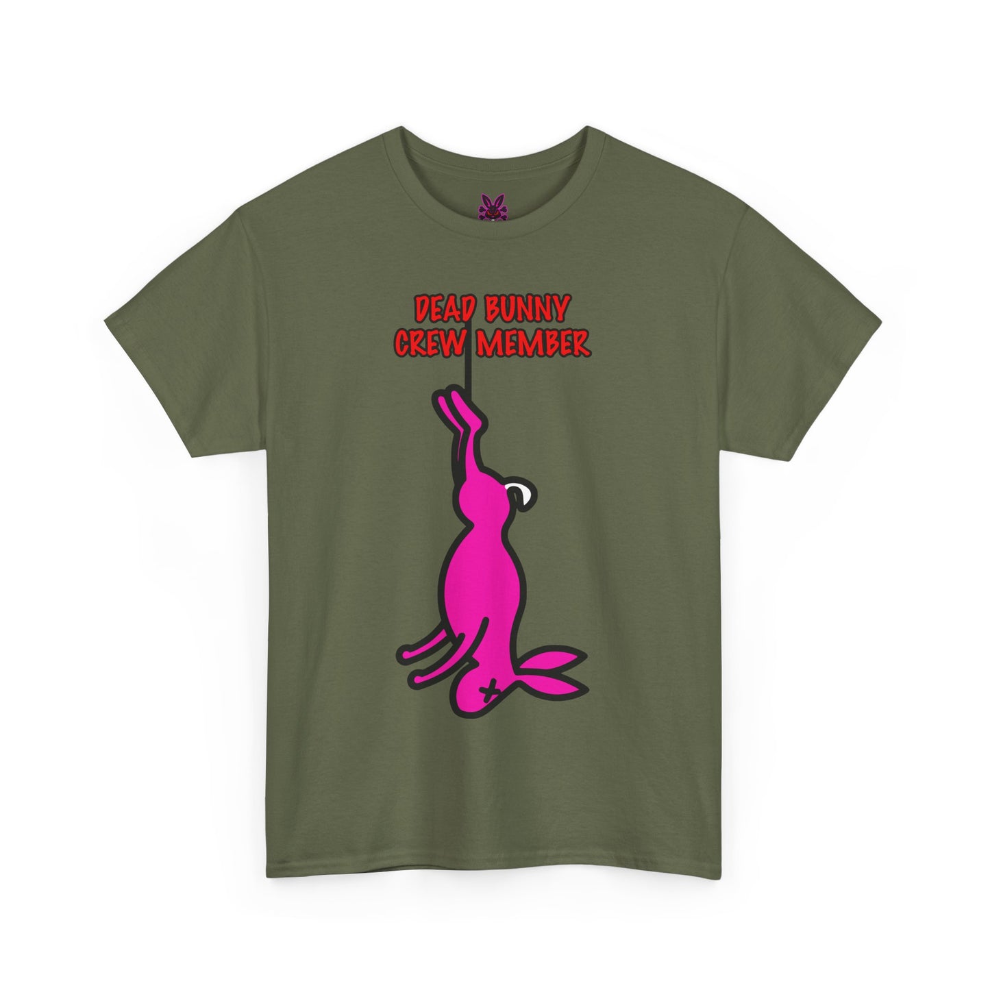 Dead Bunny Crew Member. Rad Moto Bunny, Heavy Cotton T-Shirt