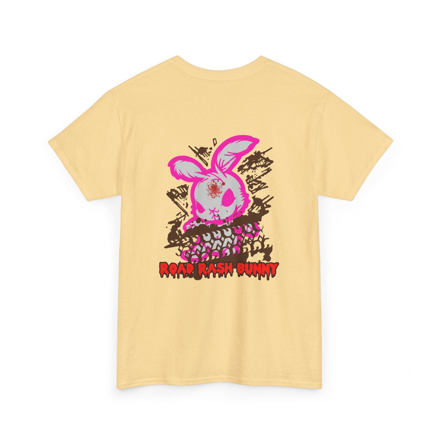 Road Rash Bunny, Rad Moto Bunny, Heavy Cotton T-Shirt