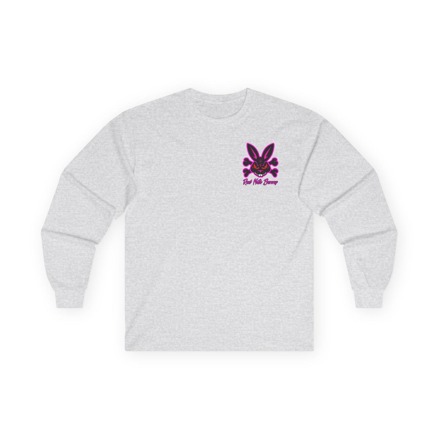 Zip Tie Certified, Rad Moto Bunny, Unisex Long Sleeve Tee - Bold Graphic T-Shirt for Motorcycle Enthusiasts