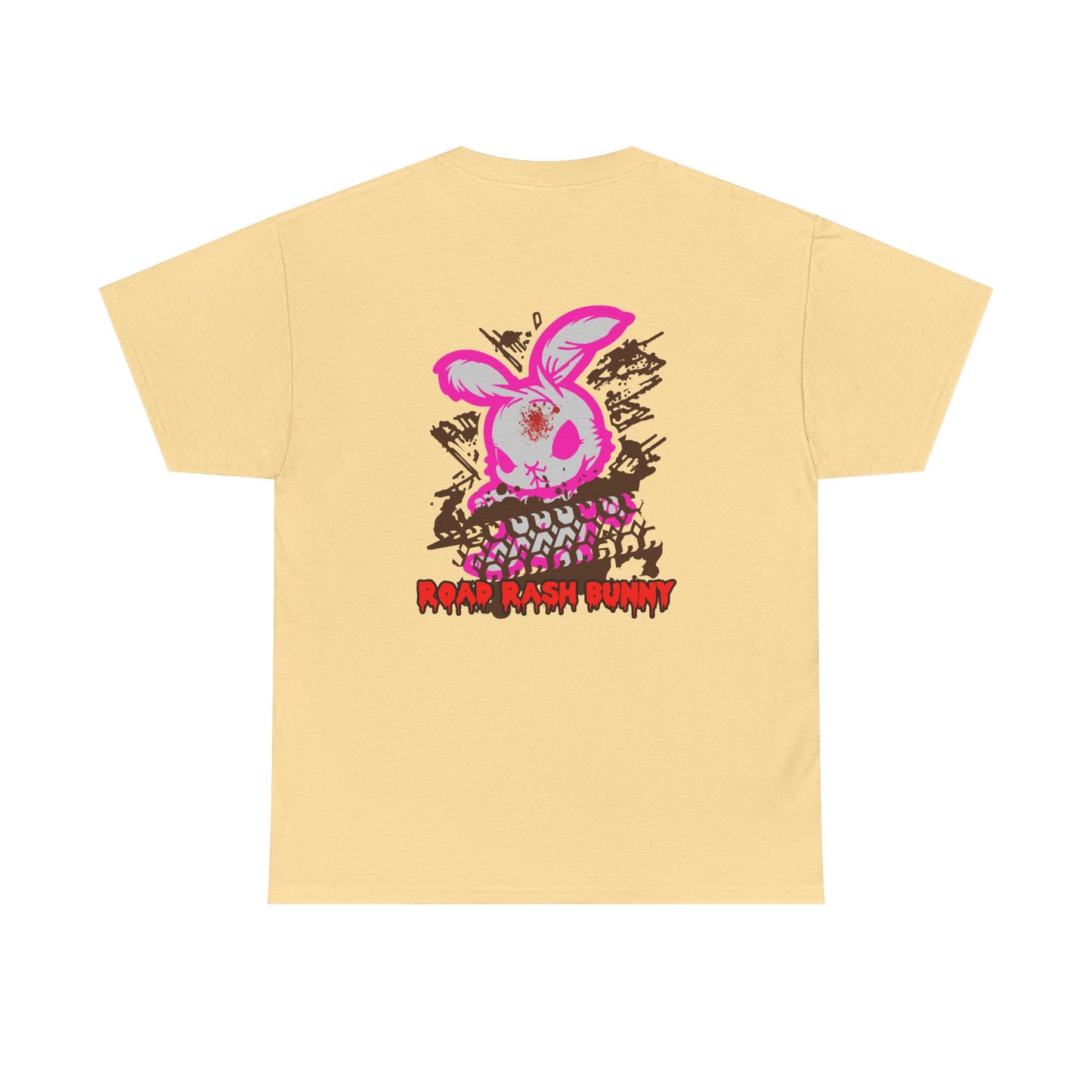 Road Rash Bunny, Rad Moto Bunny, Heavy Cotton T-Shirt