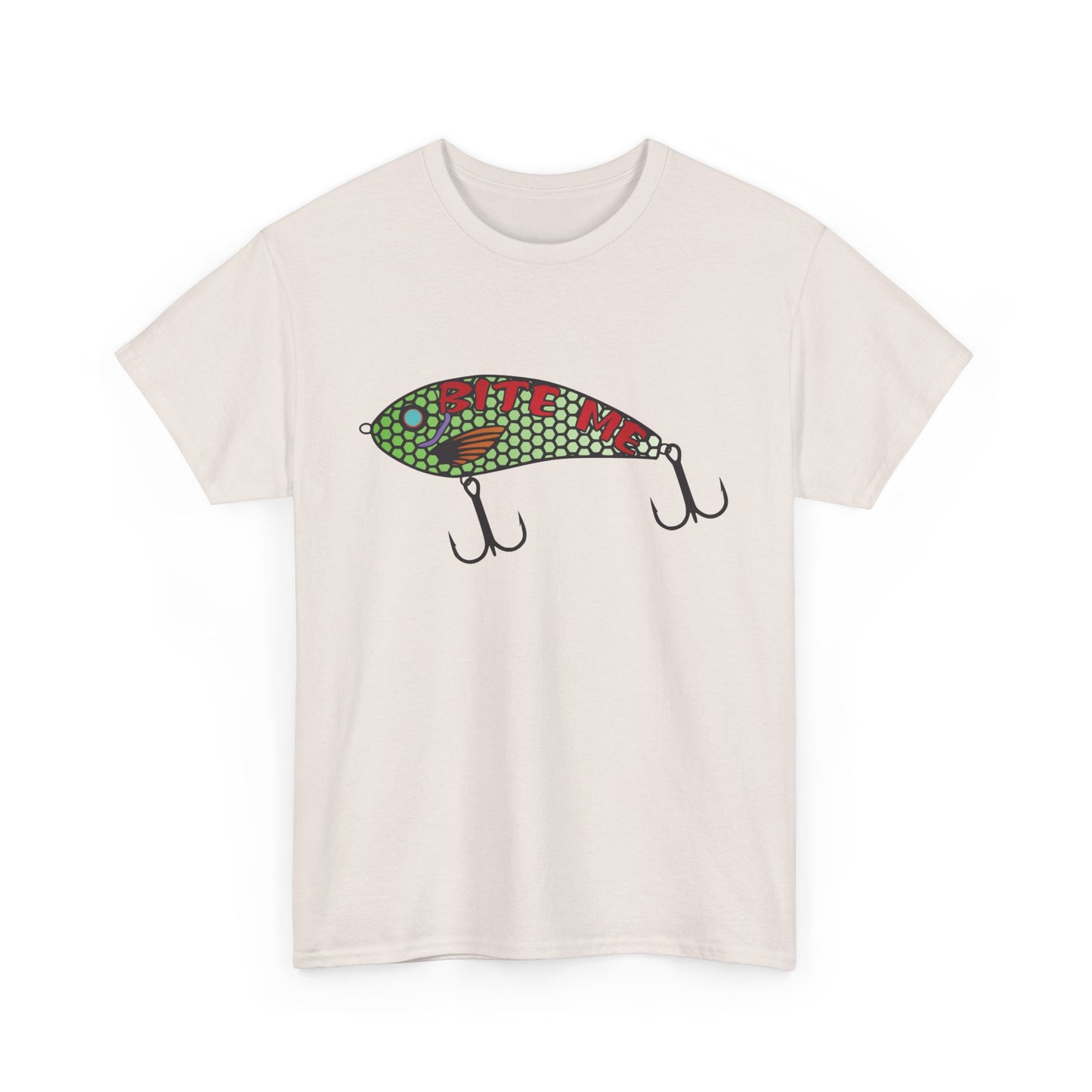 Bite Me Fish Lure. Heavy Cotton T-Shirt