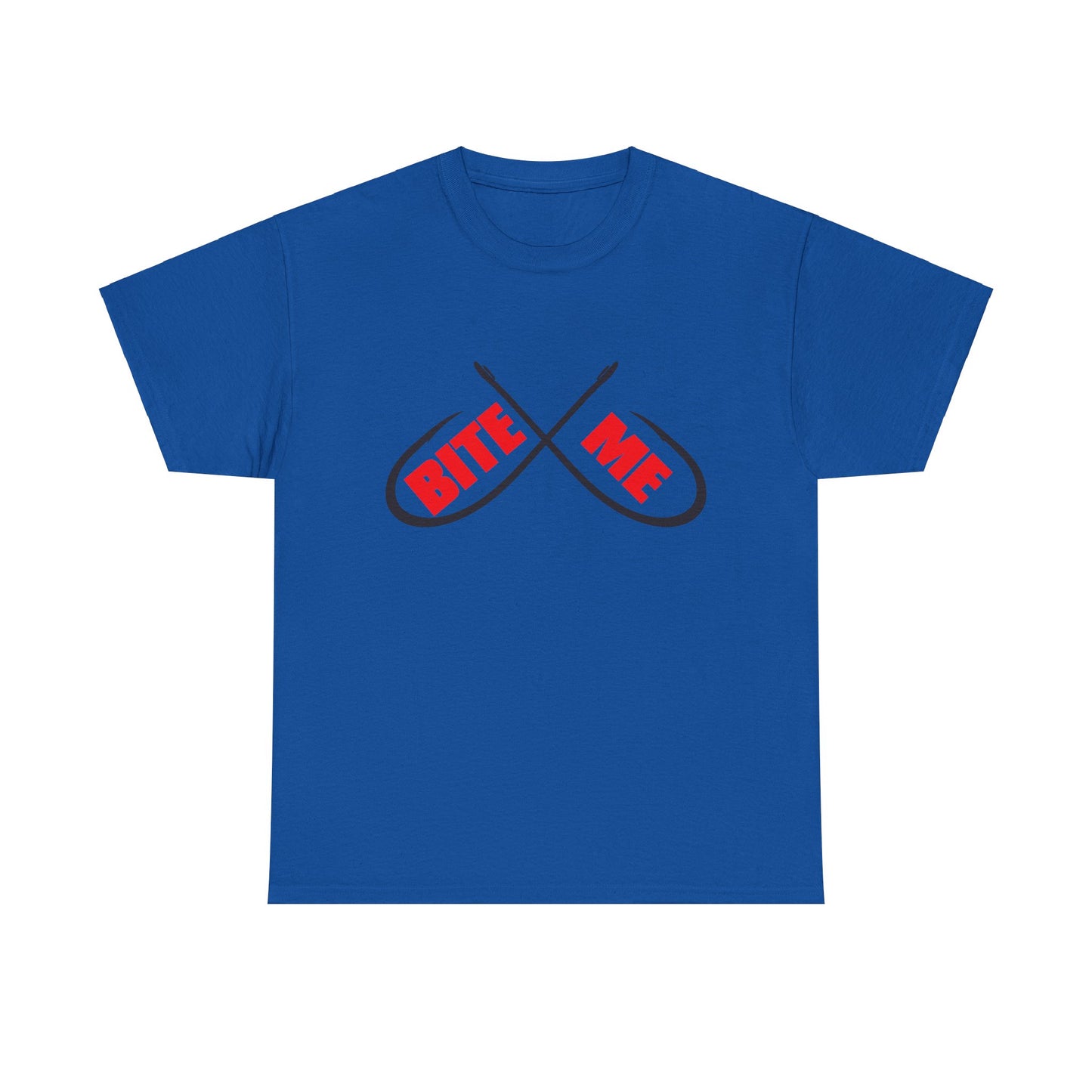 Bite me Fish hooks. Heavy Cotton T-Shirt