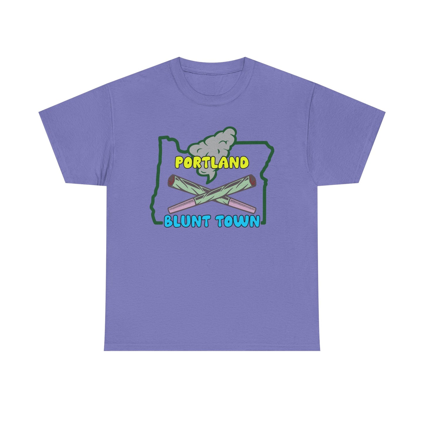 Portland Oregon, Blunt Town. Heavy Cotton T-Shirt