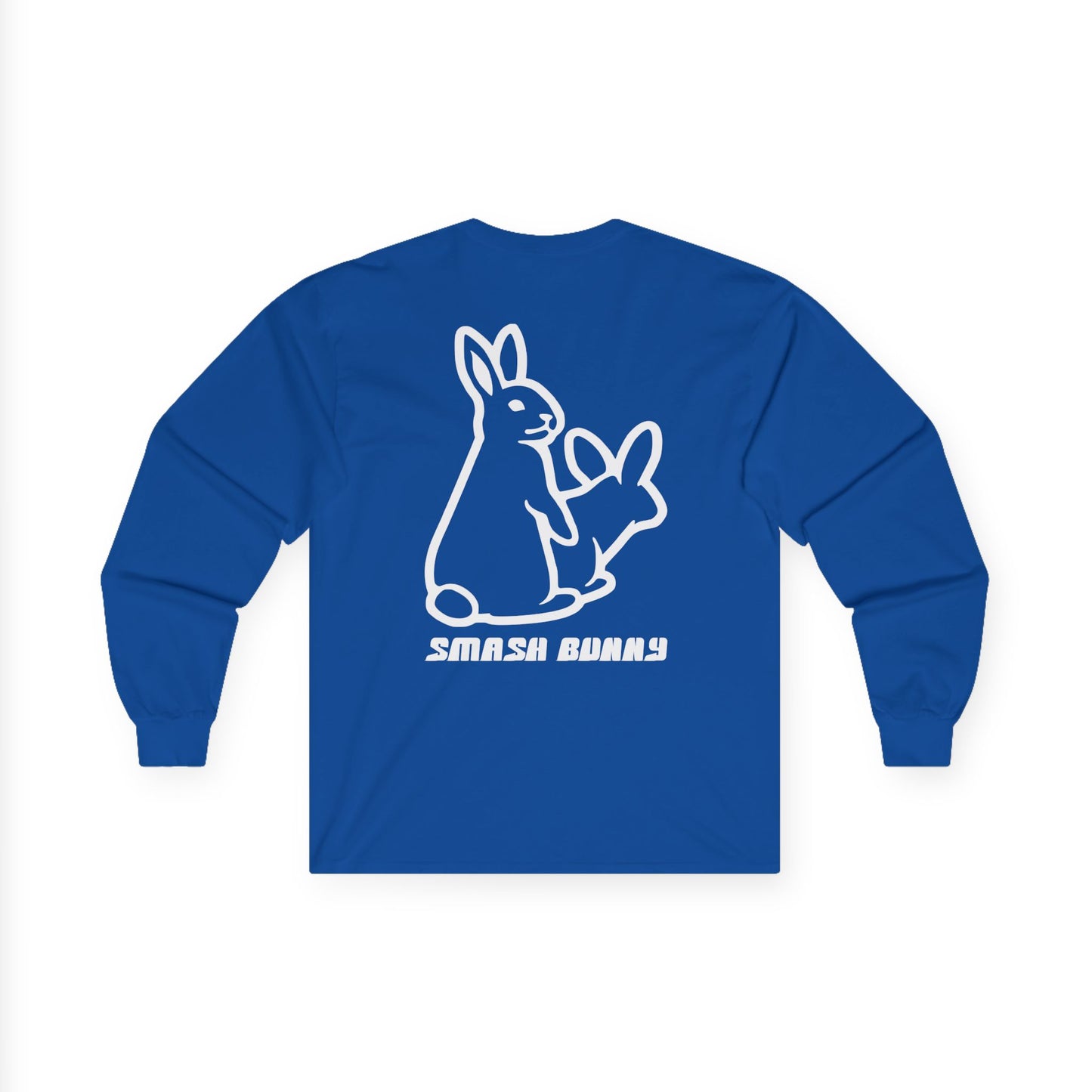 Smash Bunny, Rad Moto Bunny, Unisex Long Sleeve Tee - Bold Graphic T-Shirt for Motorcycle Enthusiasts