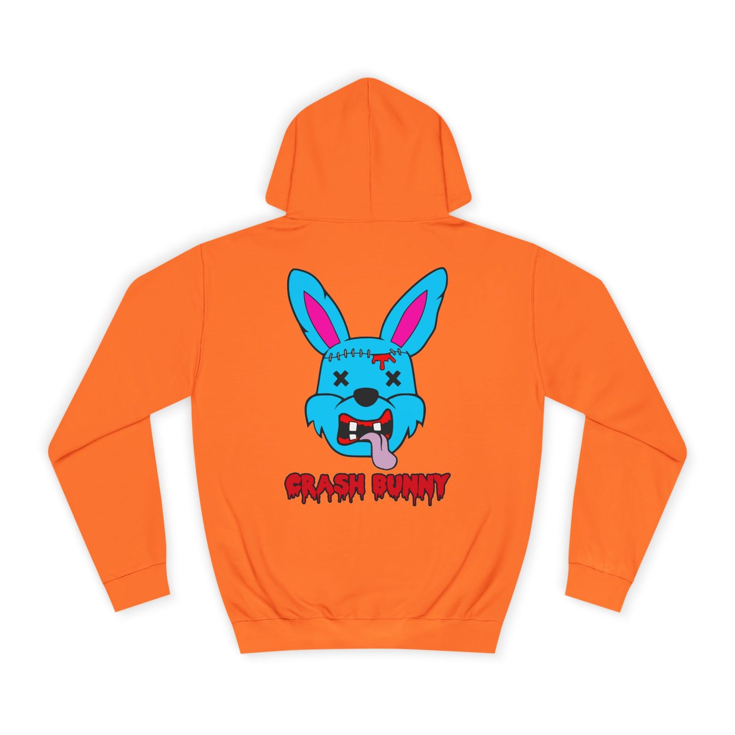 Crash Bunny, Rad Moto Bunny, Unisex Hoodie - Biker Style Sweatshirt for Motorcycle Enthusiasts