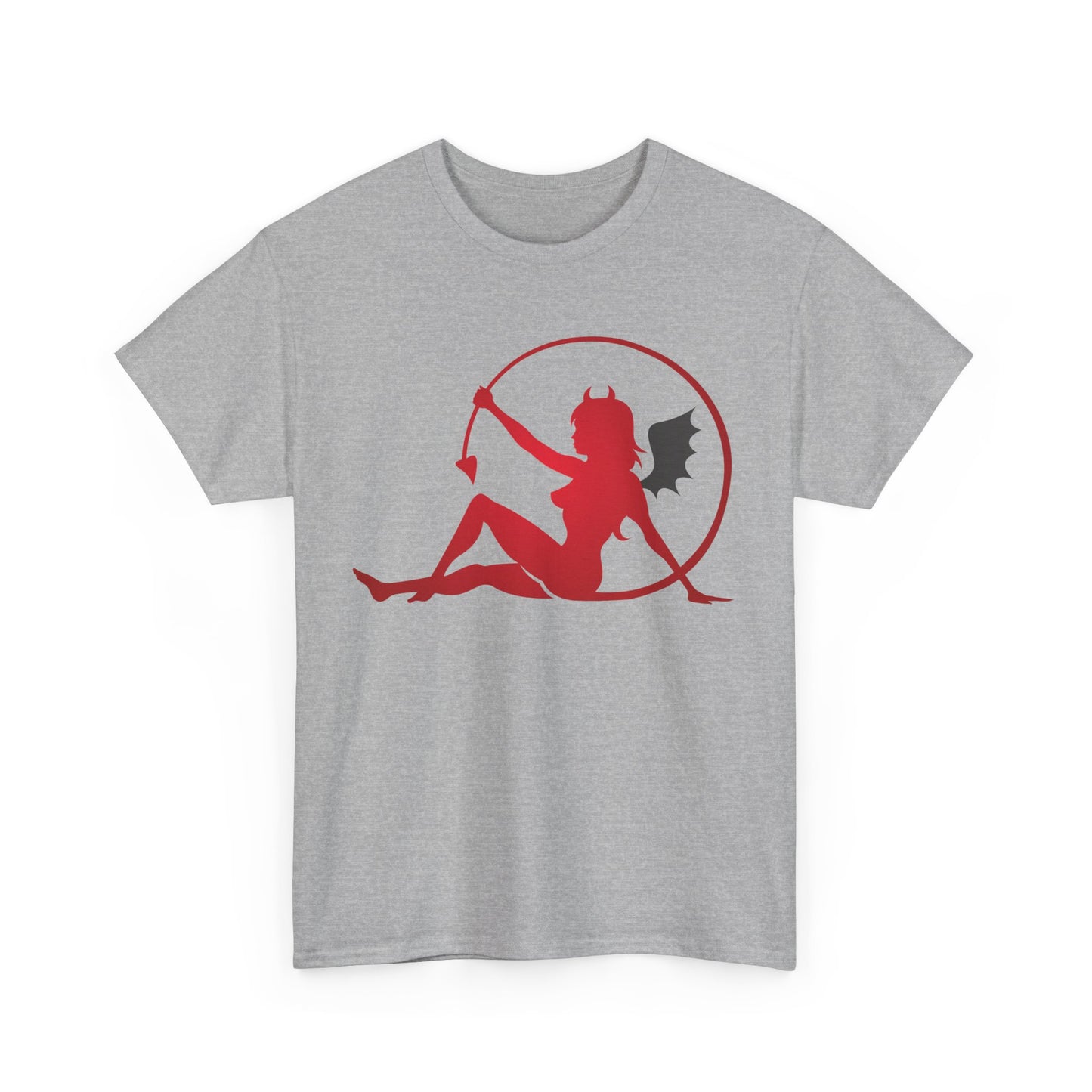 Bat winged Devil Girl. Heavy Cotton T-Shirt
