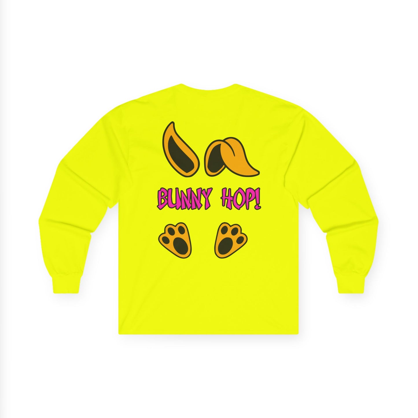 Bunny Hop! 2, Rad Moto Bunny, Unisex Long Sleeve Tee - Bold Graphic T-Shirt for Motorcycle Enthusiasts