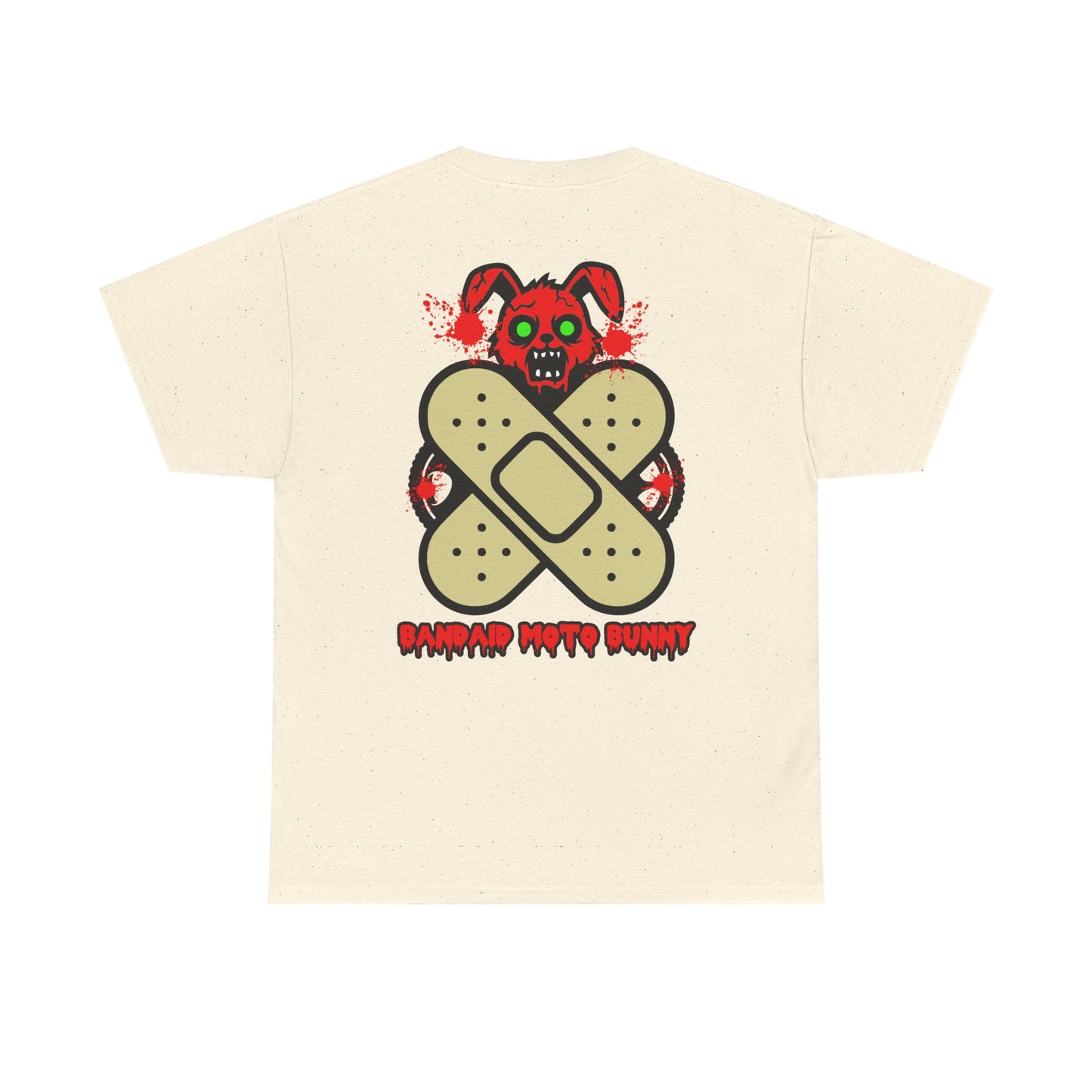 Bandaid Moto Bunny, Rad Moto Bunny, Heavy Cotton T-Shirt