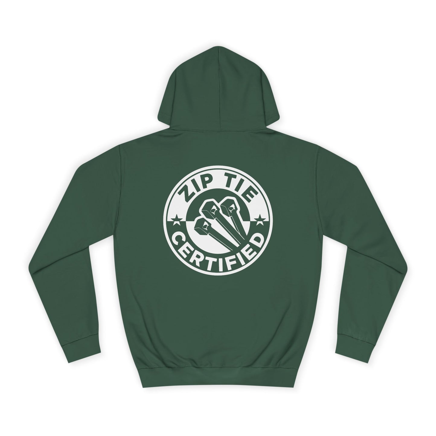 Zip Tie Certified, Rad Moto Bunny, Unisex Hoodie - Biker Style Sweatshirt for Motorcycle Enthusiasts
