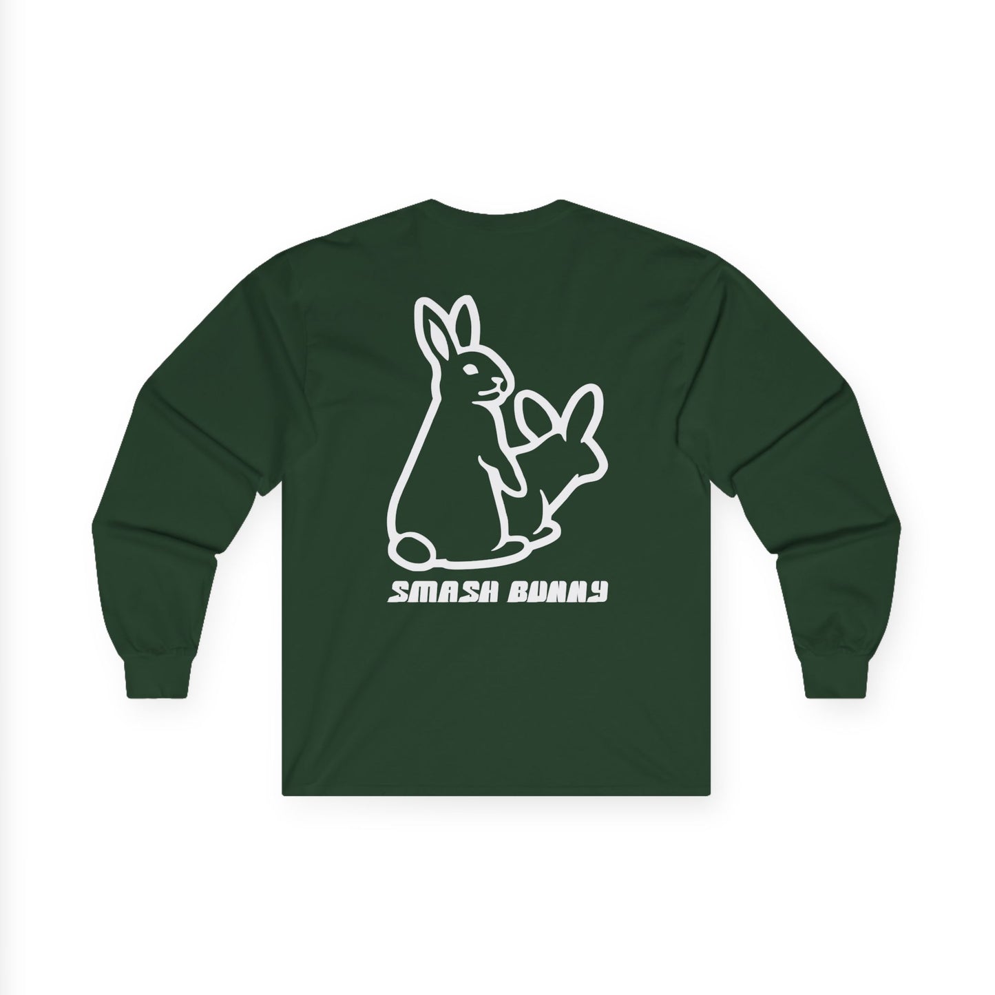 Smash Bunny, Rad Moto Bunny, Unisex Long Sleeve Tee - Bold Graphic T-Shirt for Motorcycle Enthusiasts