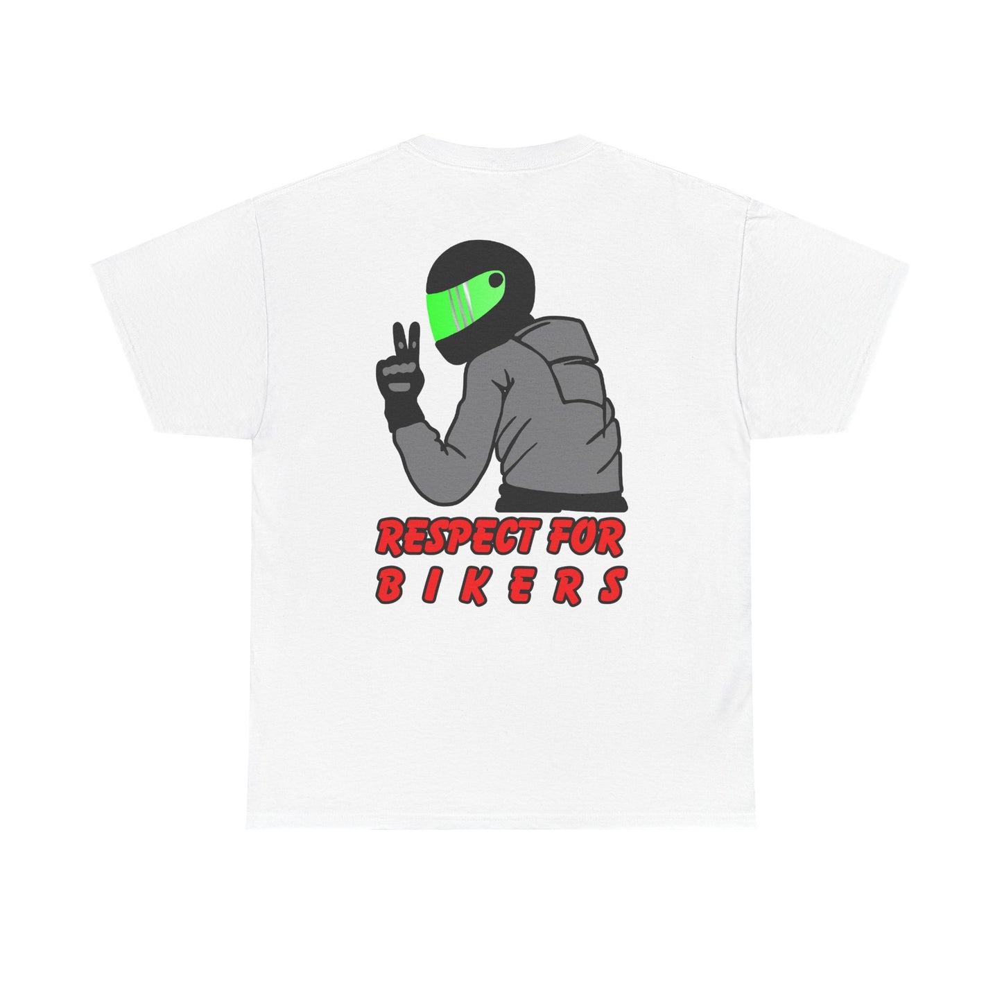 Respect for Bikers, Rad Moto Bunny, Heavy Cotton T-Shirt