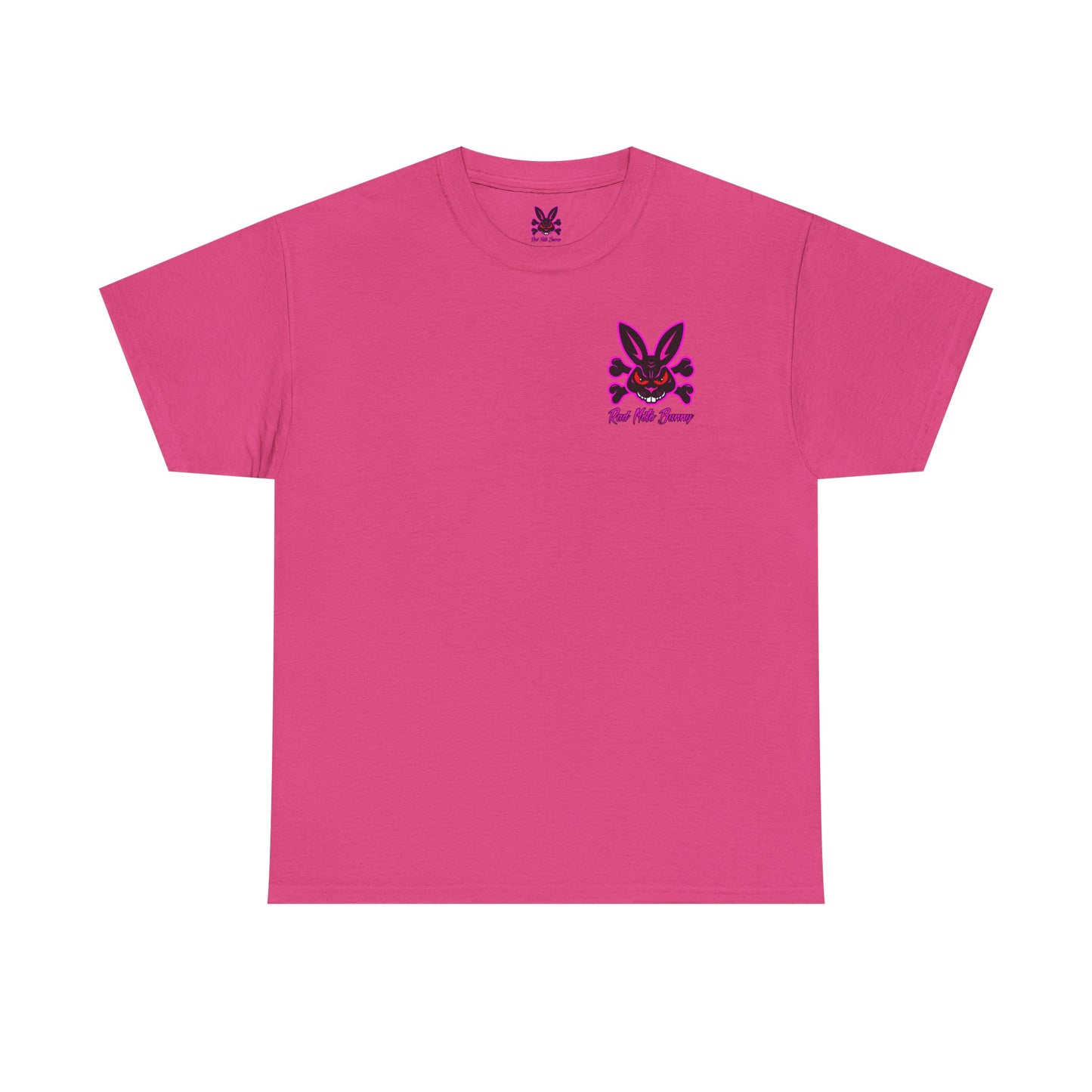Breakout Skull, Rad Moto Bunny, Heavy Cotton T-Shirt