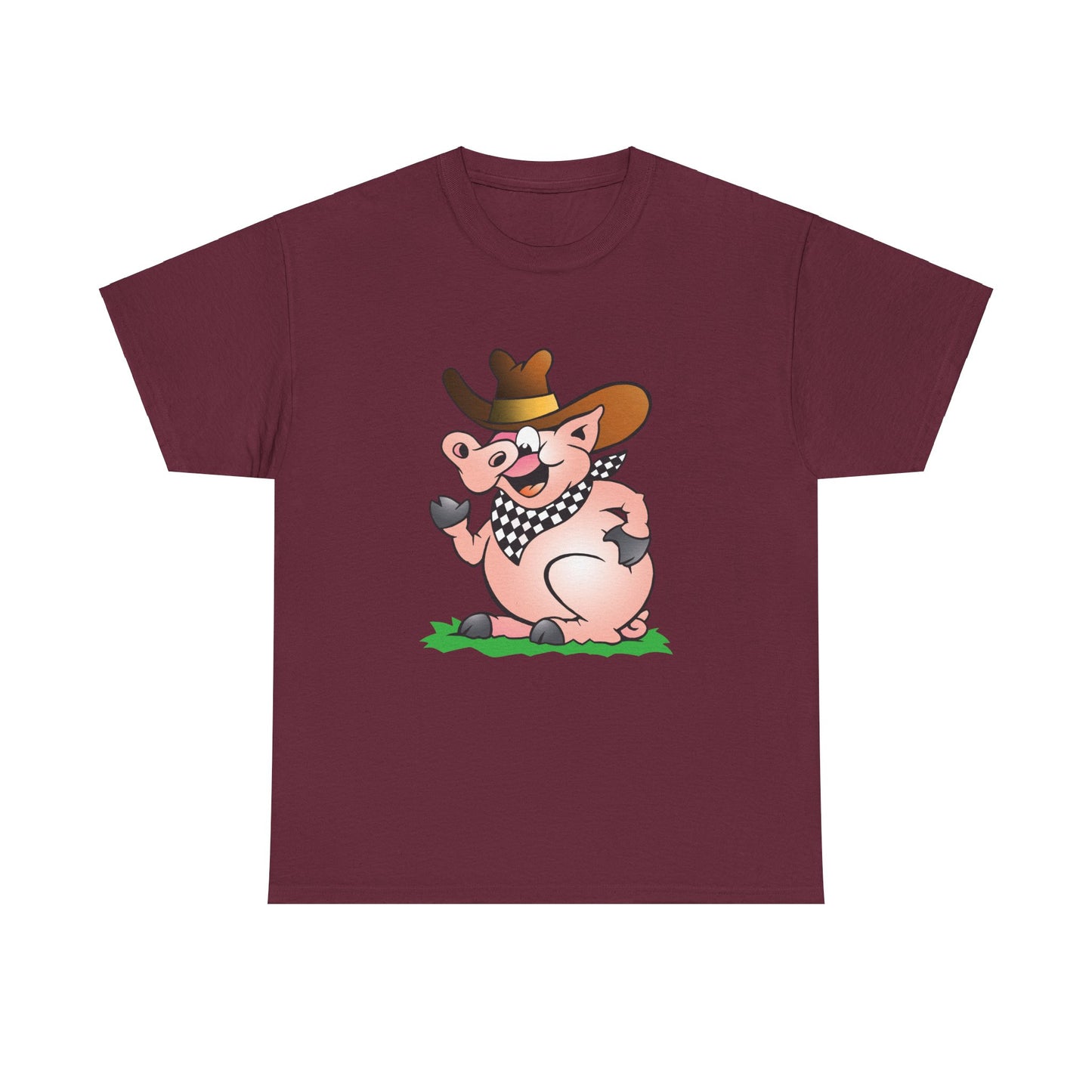BBQ Pig. Heavy Cotton T-Shirt