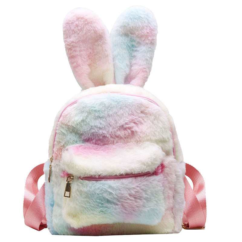 Wild rabbit ears plush mini backpack