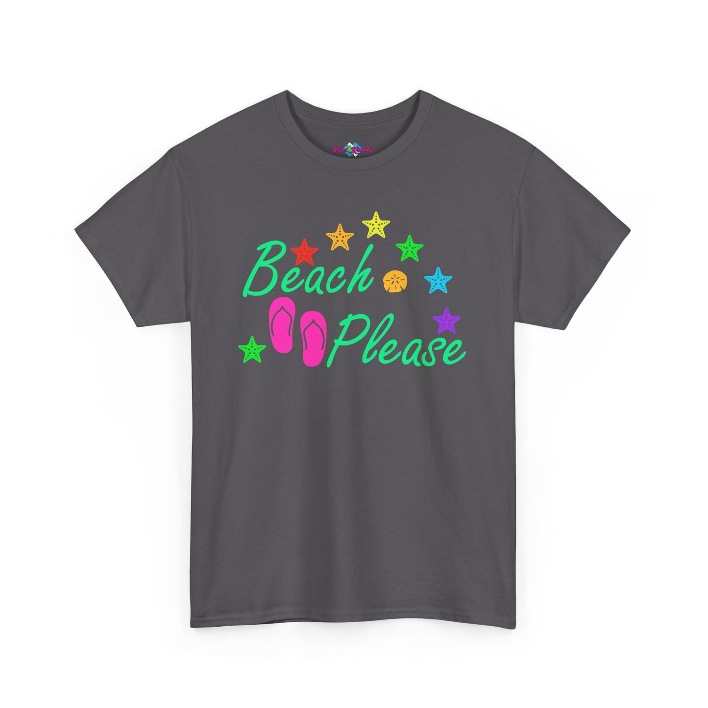 Beach Please. Heavy Cotton T-Shirt