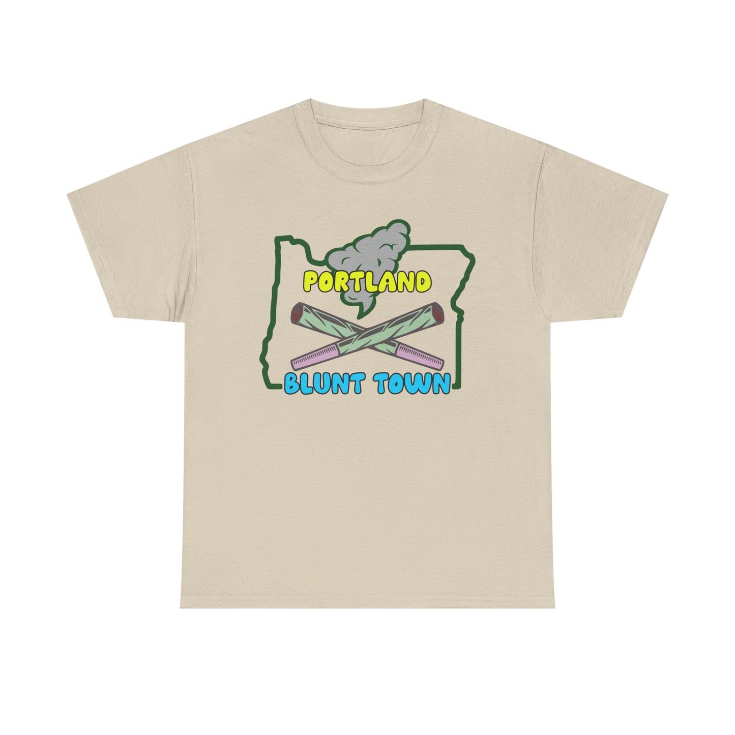 Portland Oregon, Blunt Town. Heavy Cotton T-Shirt