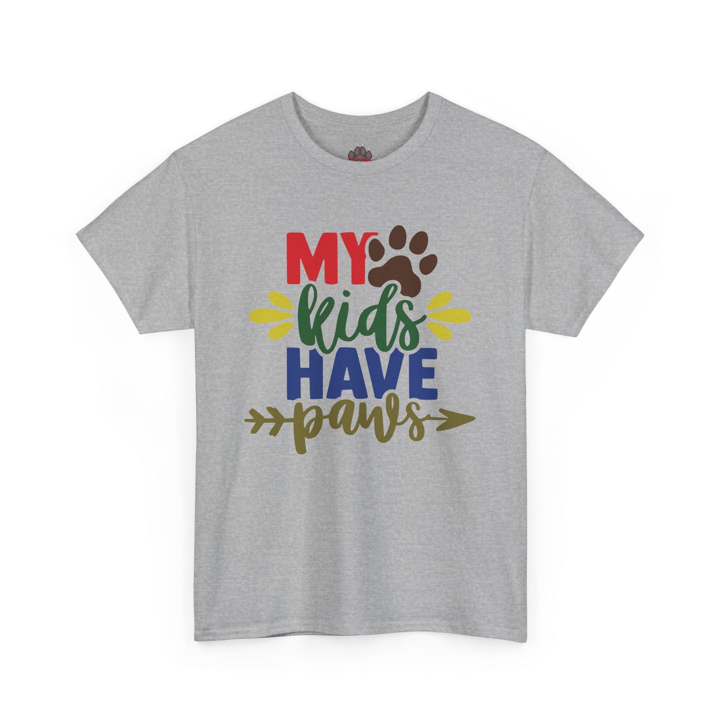 My Kids Have Paws. Heavy Cotton T-Shirt