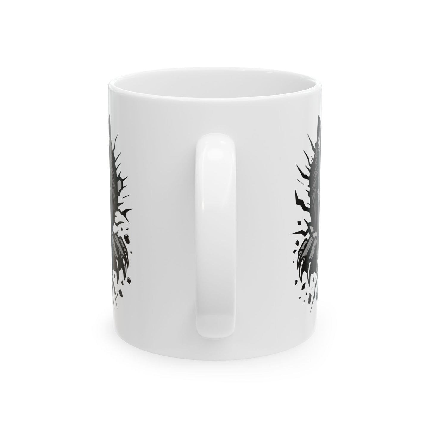 Breaking Out Wolf. Coffee Mug 11oz