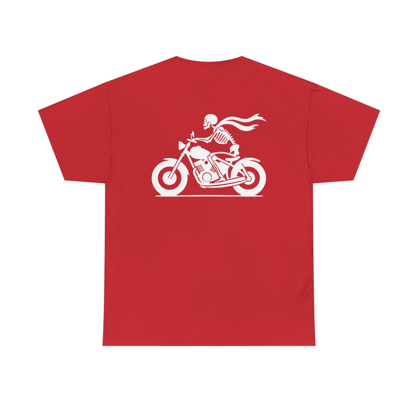 Skeleton Rider, Rad Moto Bunny, Heavy Cotton T-Shirt