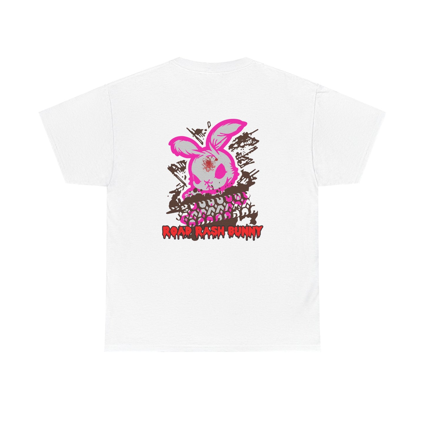 Road Rash Bunny, Rad Moto Bunny, Heavy Cotton T-Shirt