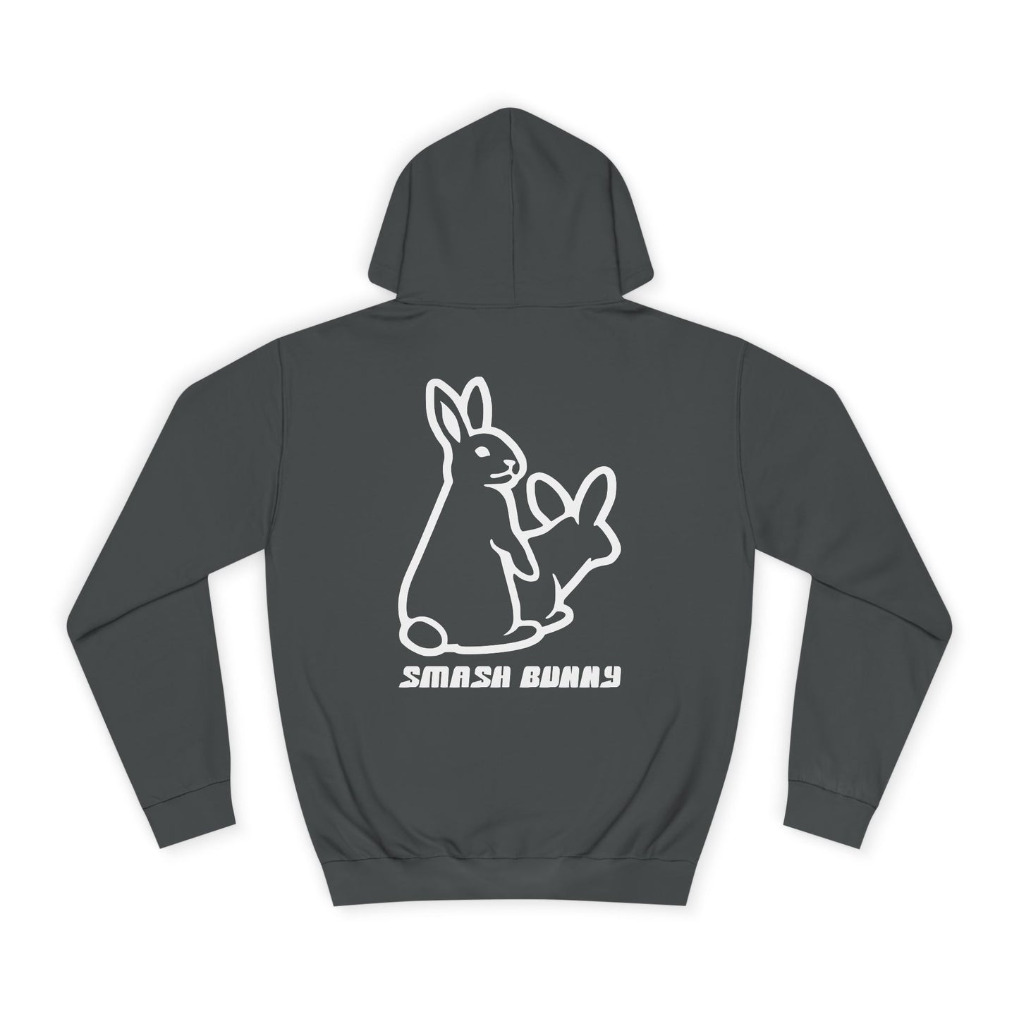 Smash Bunny, Rad Moto Bunny, Unisex Hoodie - Biker Style Sweatshirt for Motorcycle Enthusiasts