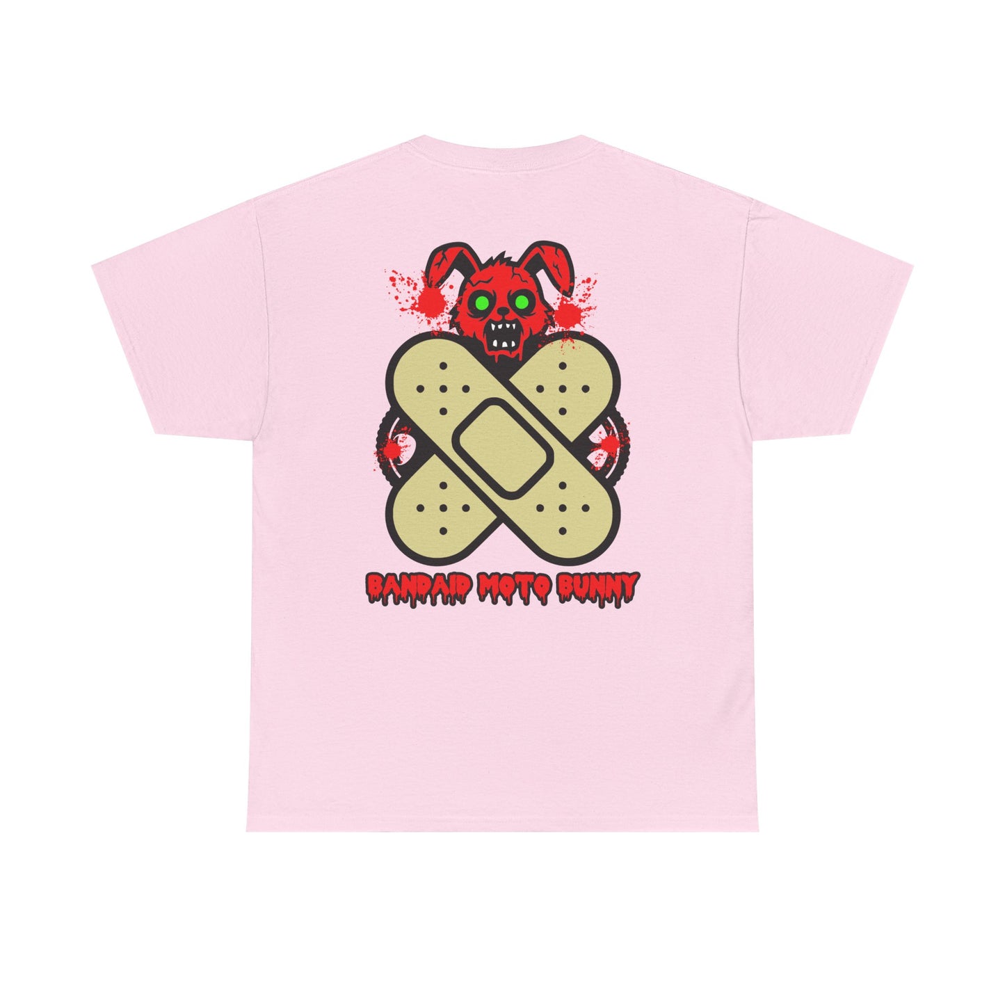 Bandaid Moto Bunny, Rad Moto Bunny, Heavy Cotton T-Shirt
