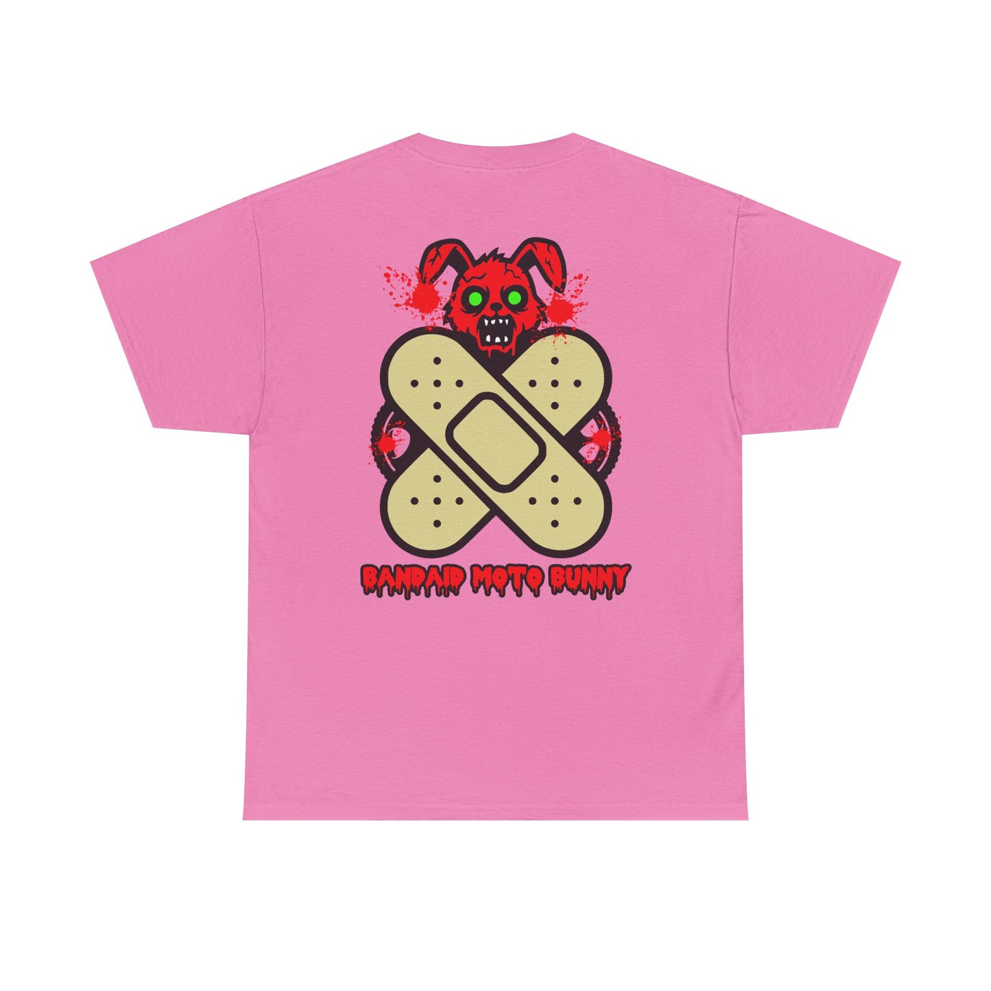 Bandaid Moto Bunny, Rad Moto Bunny, Heavy Cotton T-Shirt