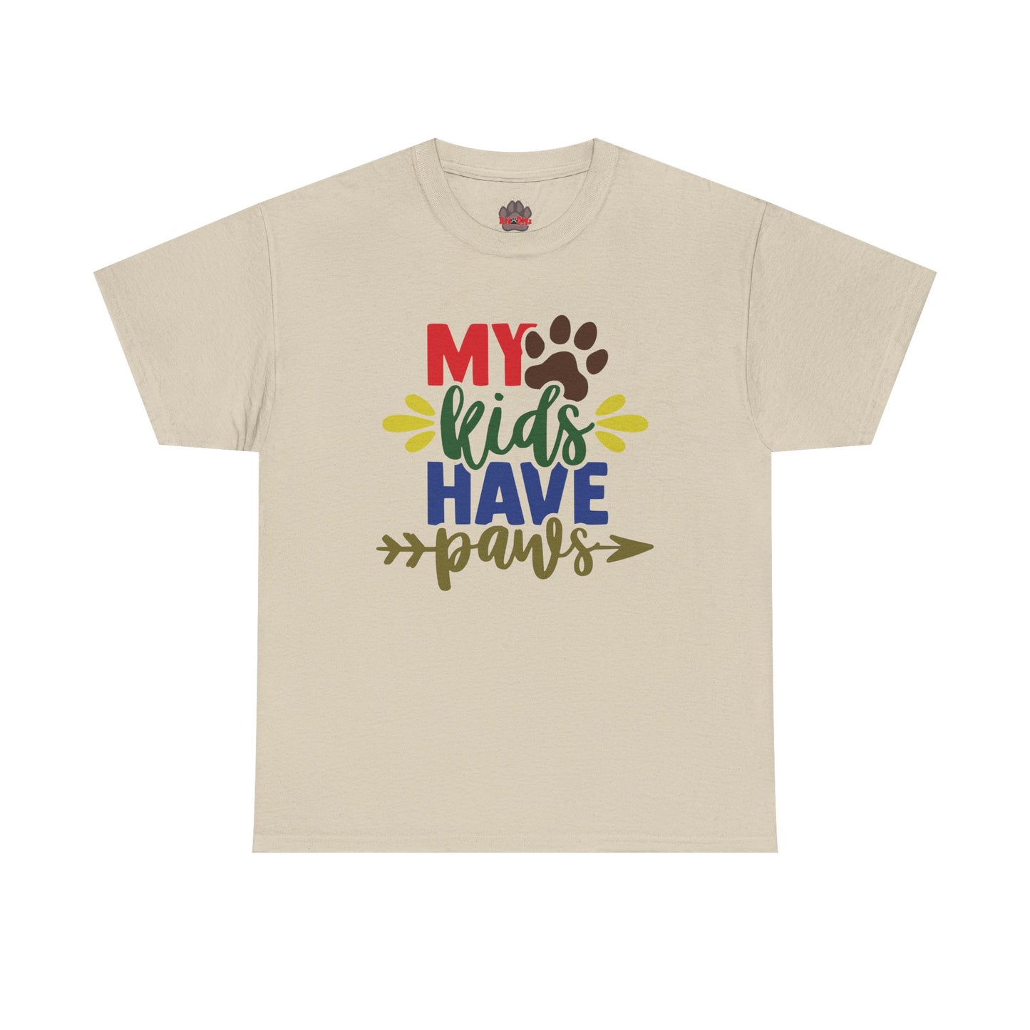 My Kids Have Paws. Heavy Cotton T-Shirt