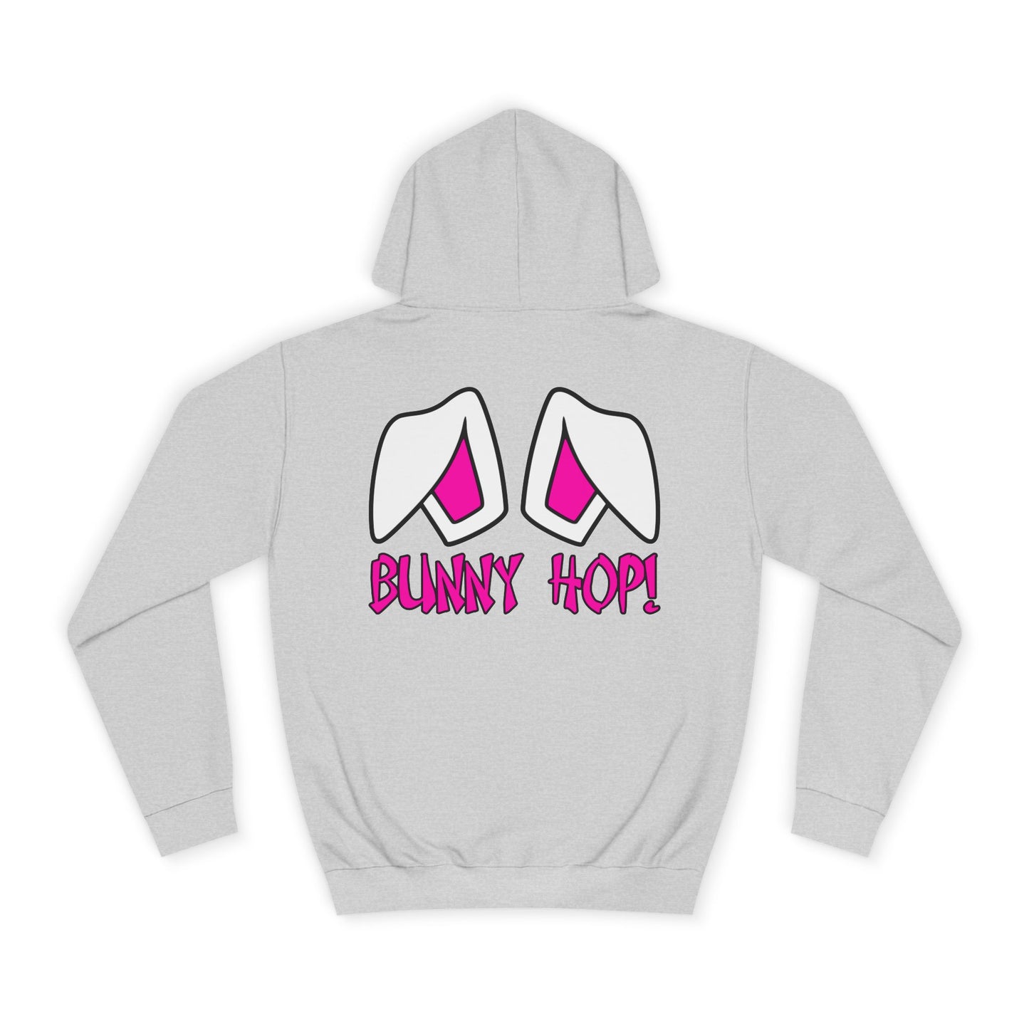 Bunny Hop!, Rad Moto Bunny, Unisex Hoodie - Biker Style Sweatshirt for Motorcycle Enthusiasts