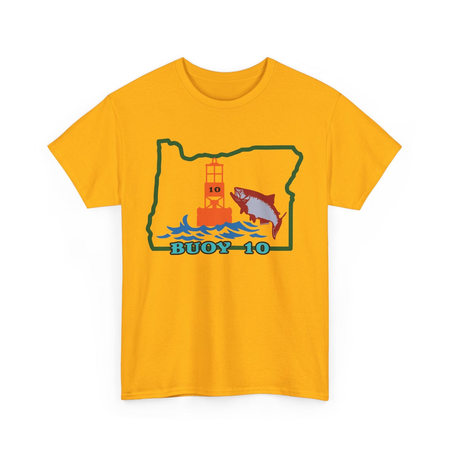 Buoy 10, Oregon. Heavy Cotton T-Shirt